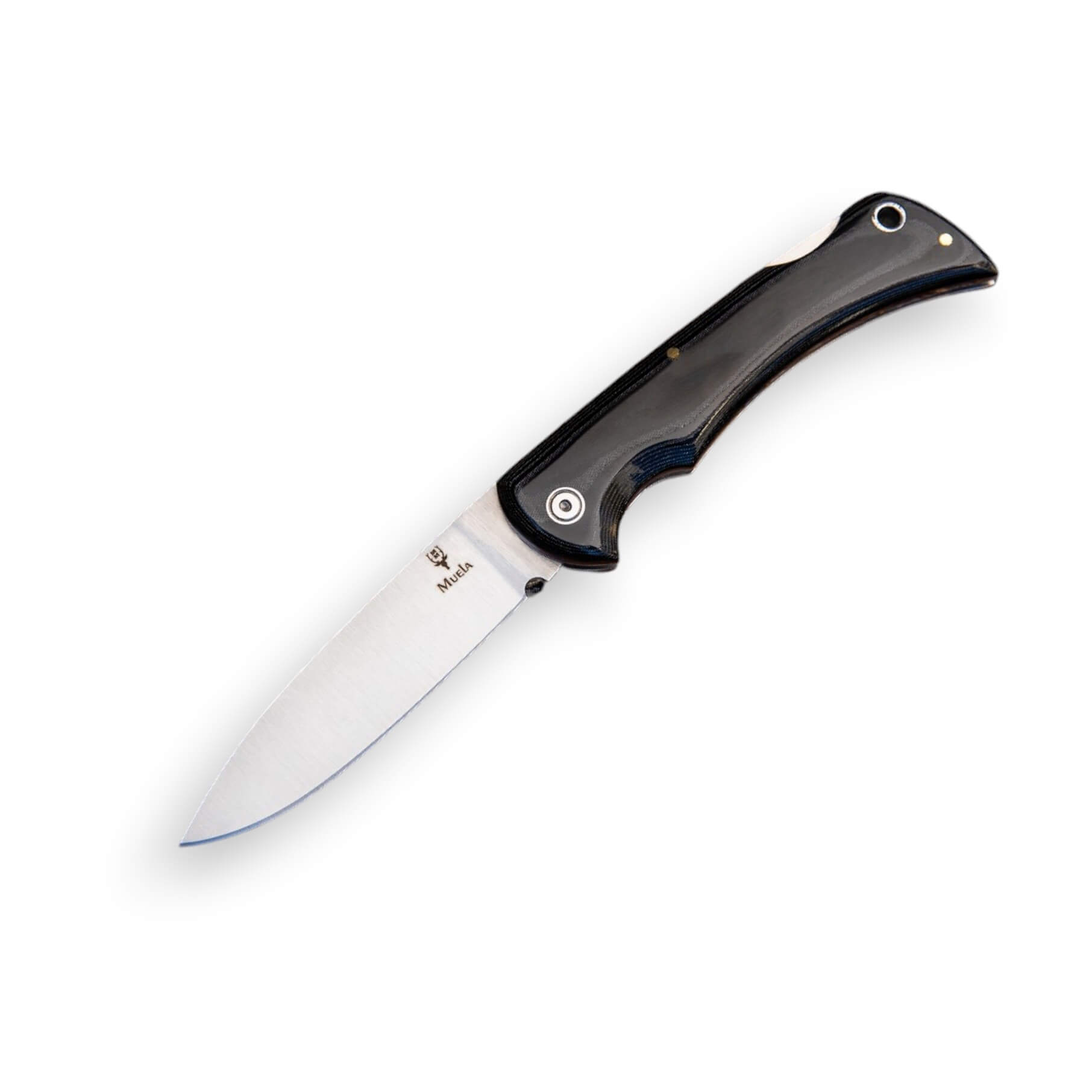 Muela BX-9 Taschenmesser mit schwarzem Micarta-Griff und 9 cm lan...