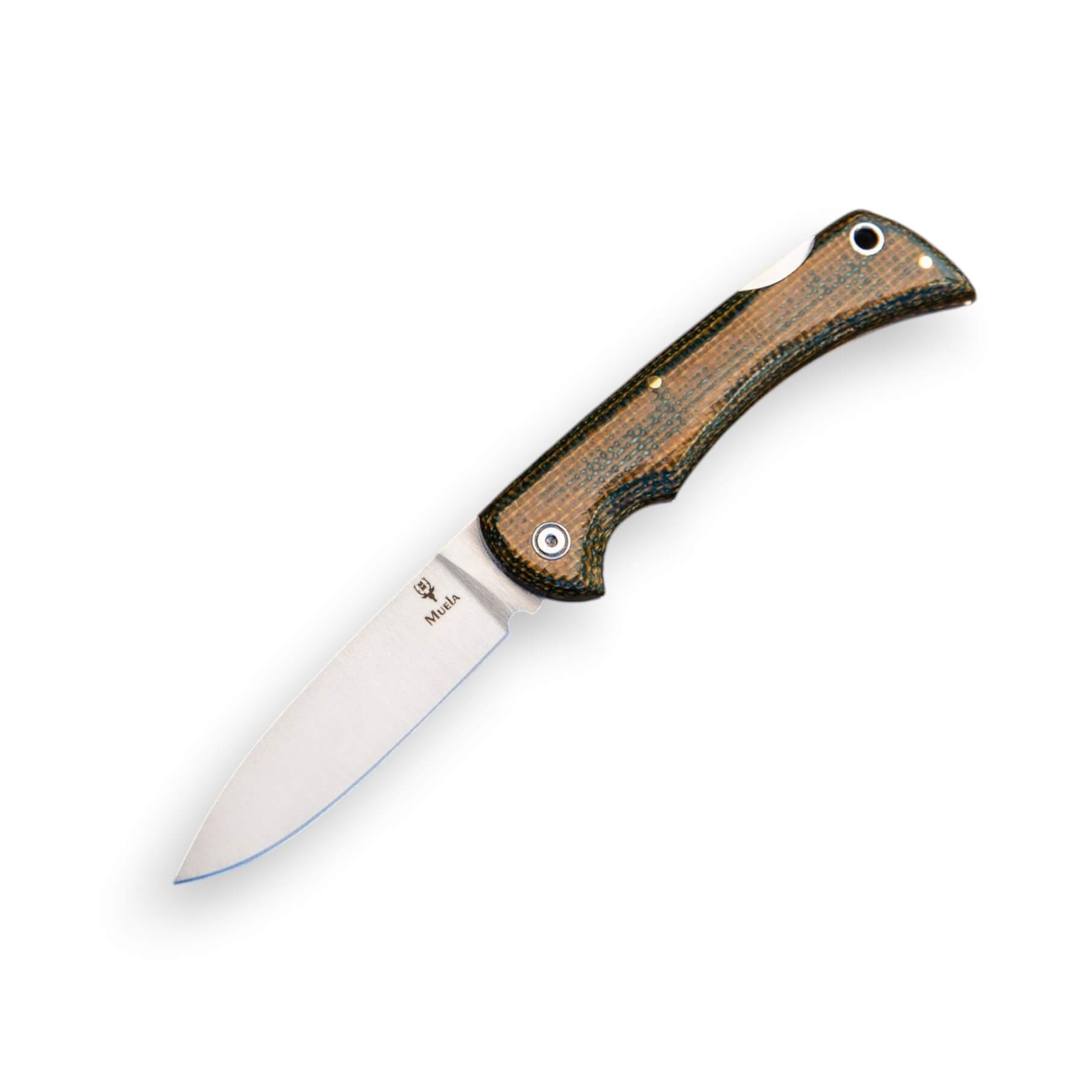 Muela BX-9 Taschenmesser mit grünem Micarta-Griff und 9 cm langer...