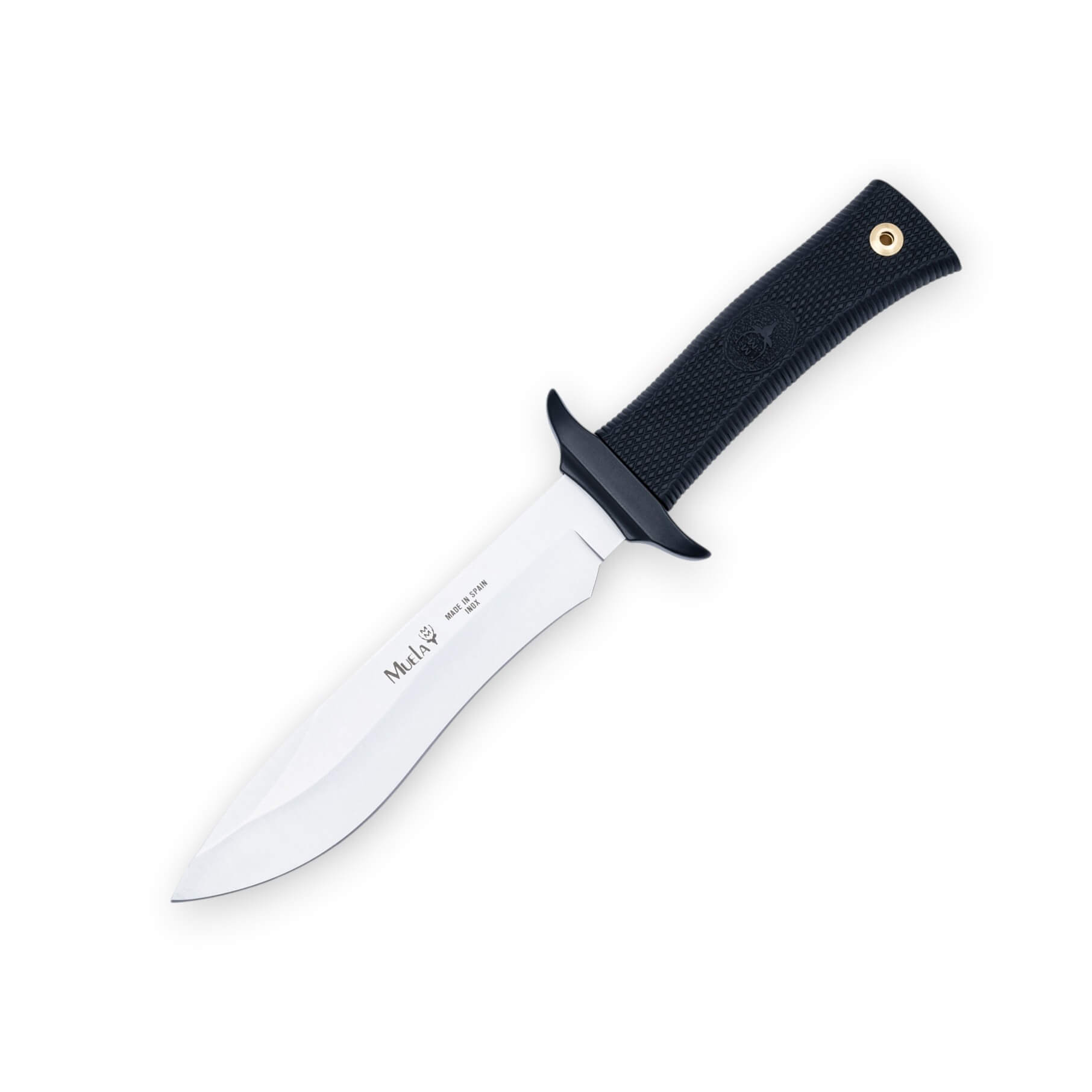 Coltello outdoor Muela 55-16 con manico nero e lama drop point da...