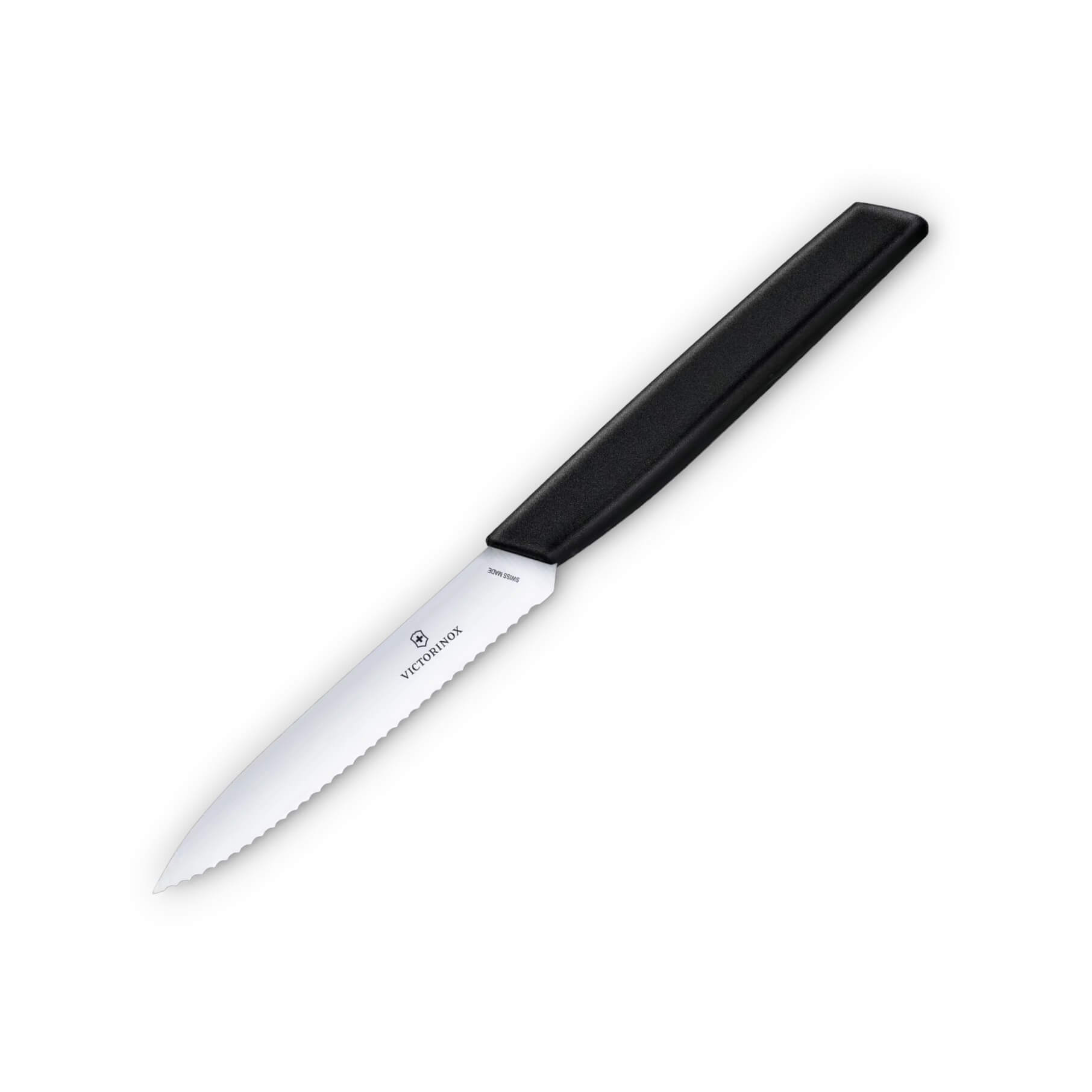 Victorinox Swiss Modern vegetable knife with serrated edge and bl...