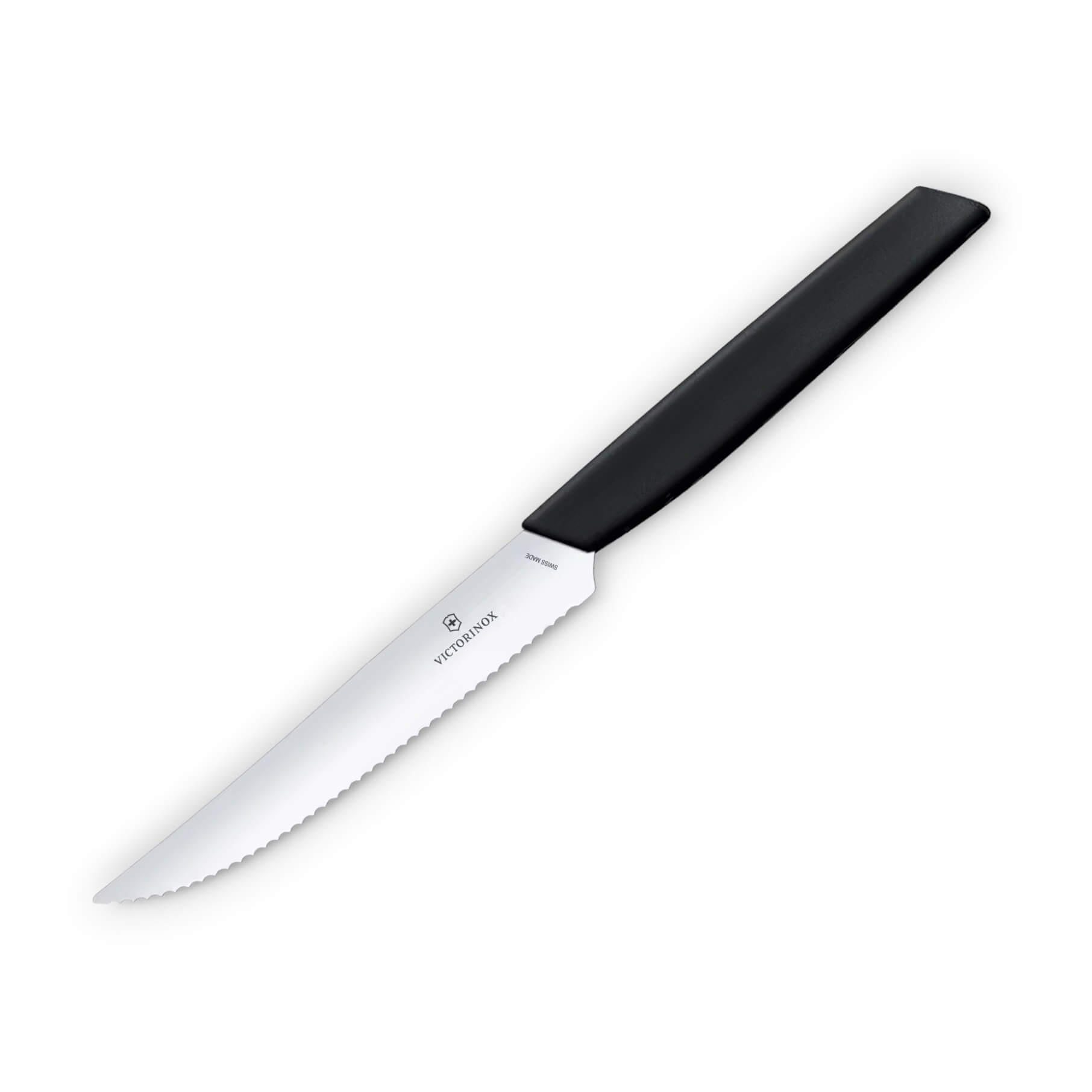 Cuchillo para bistec y pizza Victorinox Swiss Modern con hoja den...