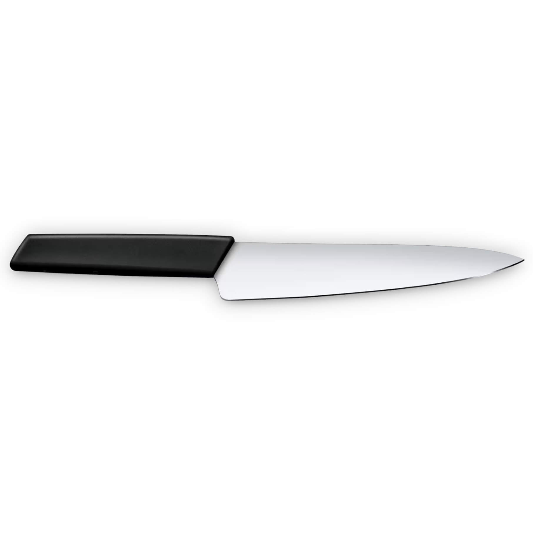 Victorinox Swiss Modern Kochmesser mit 19 cm langer, glatter Klinge und schwarzem Griff