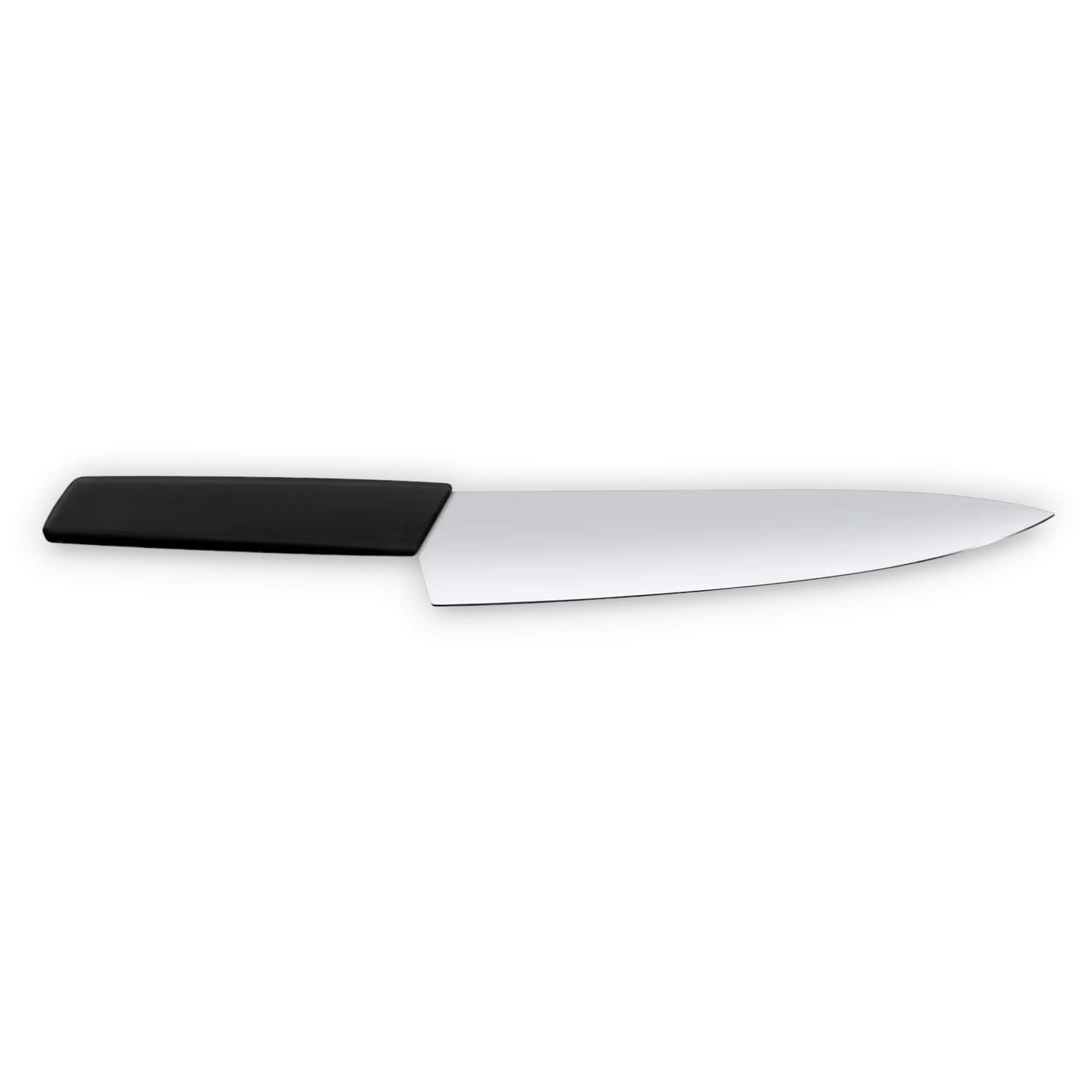 Victorinox Swiss Modern Kochmesser mit 22 cm langer, glatter Klinge und schwarzem Griff