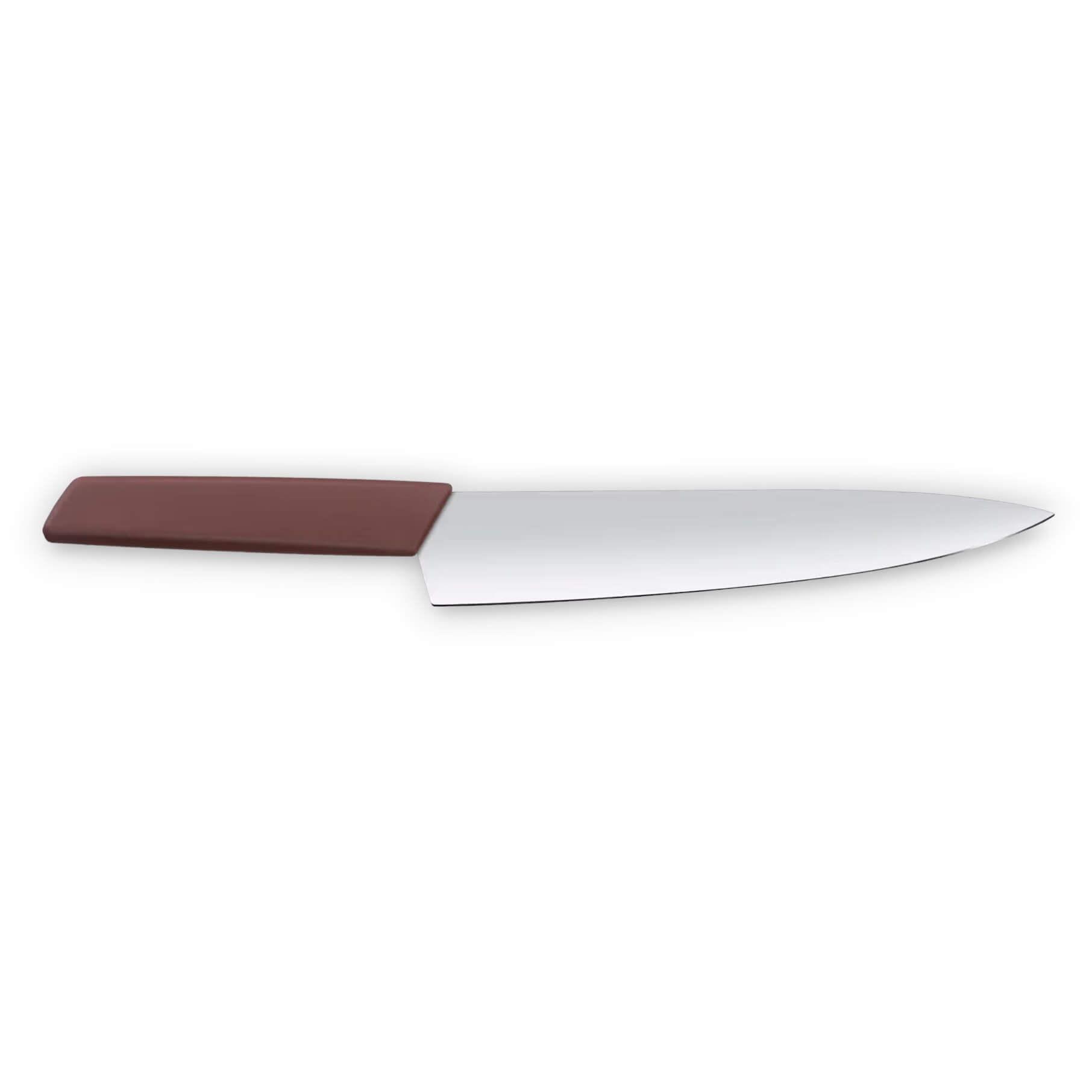 Victorinox Swiss Modern Kochmesser mit 22 cm langer, glatter Klinge und braunem Griff