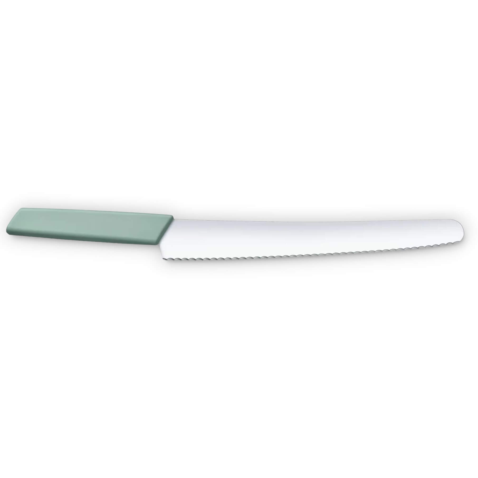 Cuchillo para pan y pastelería Victorinox Swiss Modern con hoja dentada de 26 cm y mango aqua