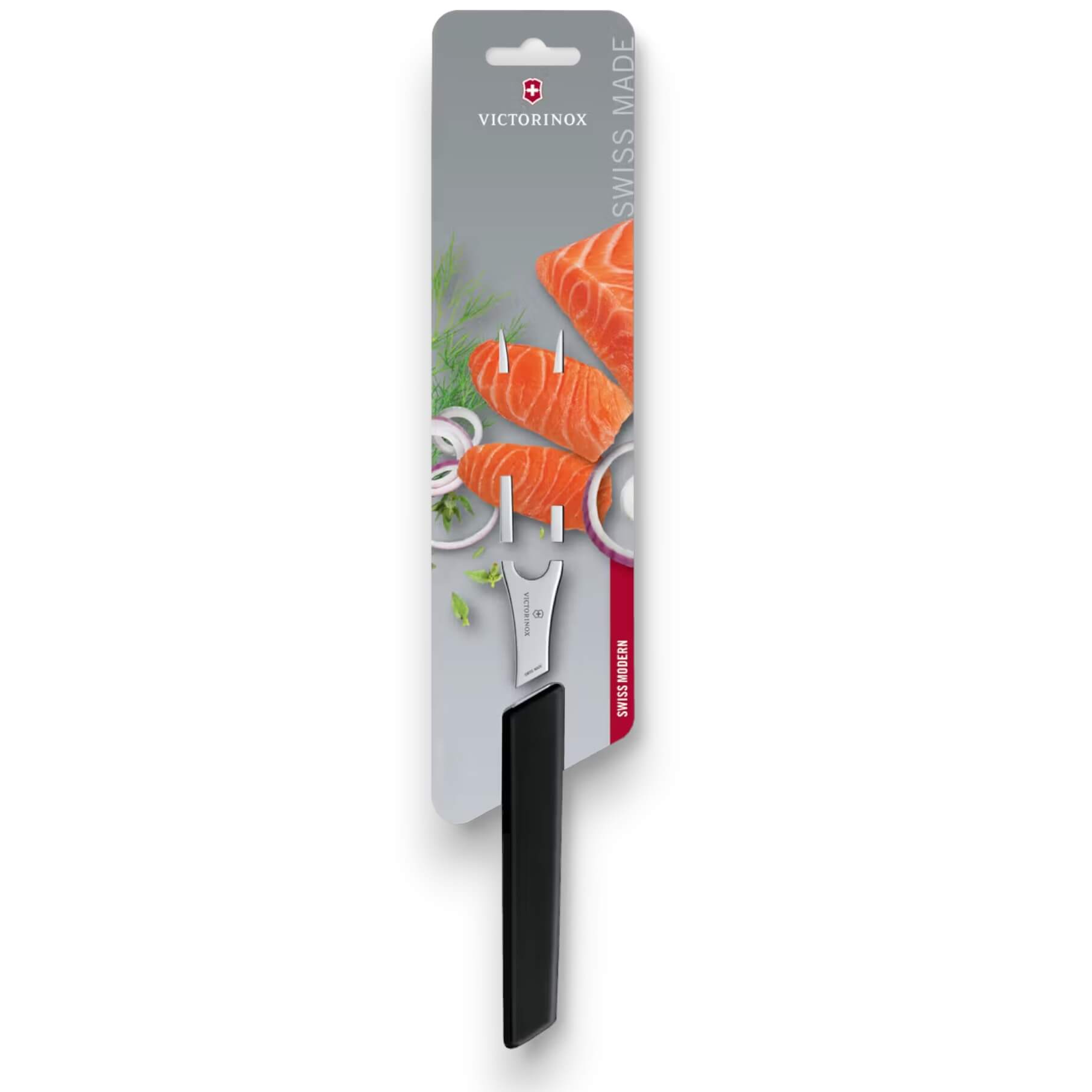 Victorinox Swiss Modern 15 cm Tranchiergabel mit schwarzem Griff