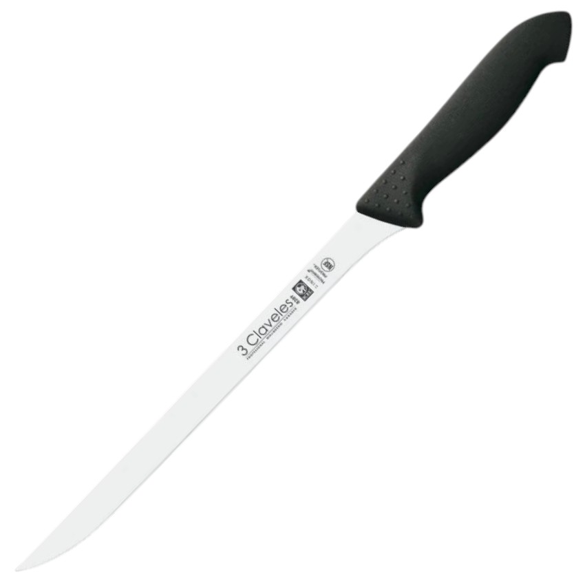 Schinkenmesser mit einer Klingenlänge von 24 cm und einem Griff a...