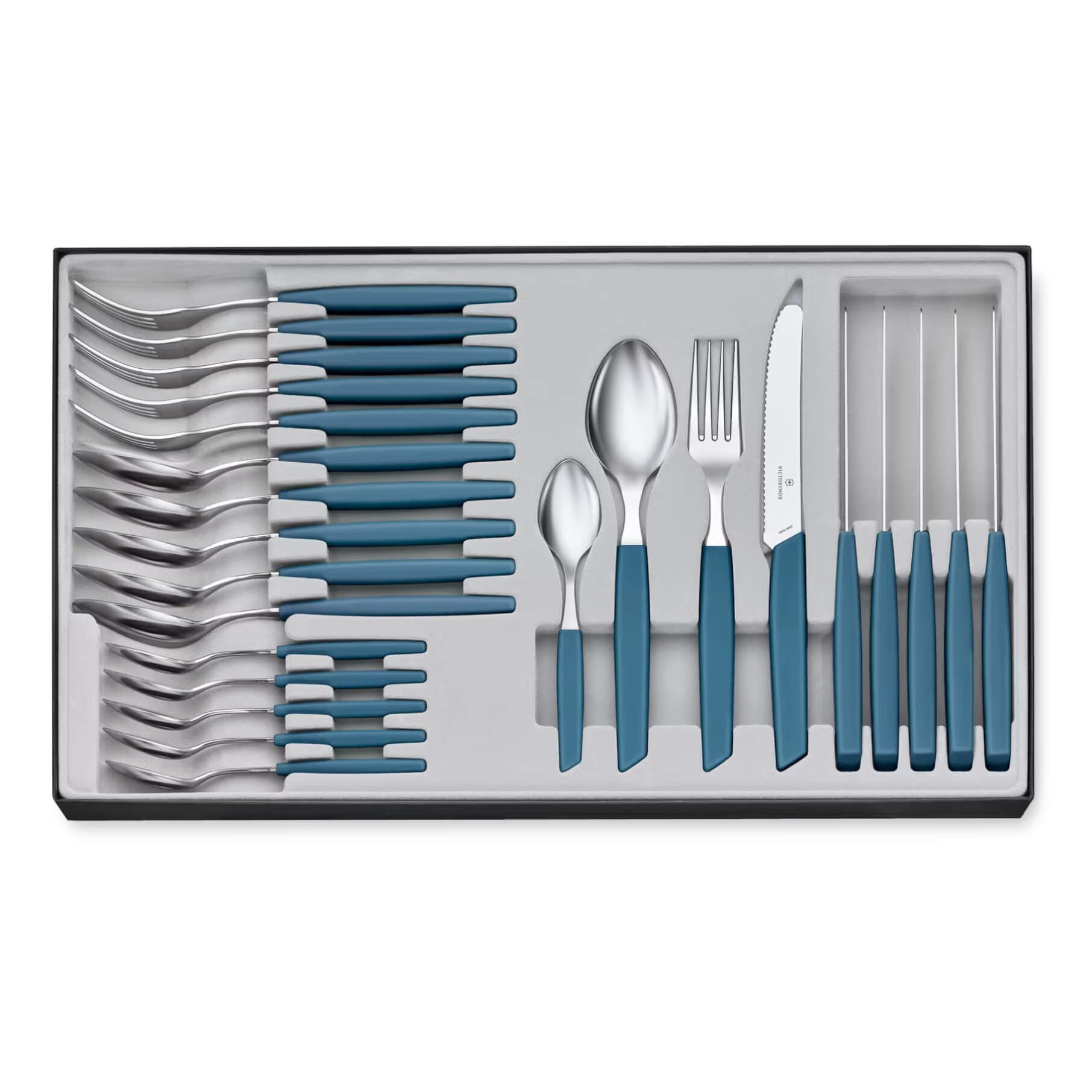 Set de cubiertos de mesa Victorinox Swiss Modern con mango azul 2...