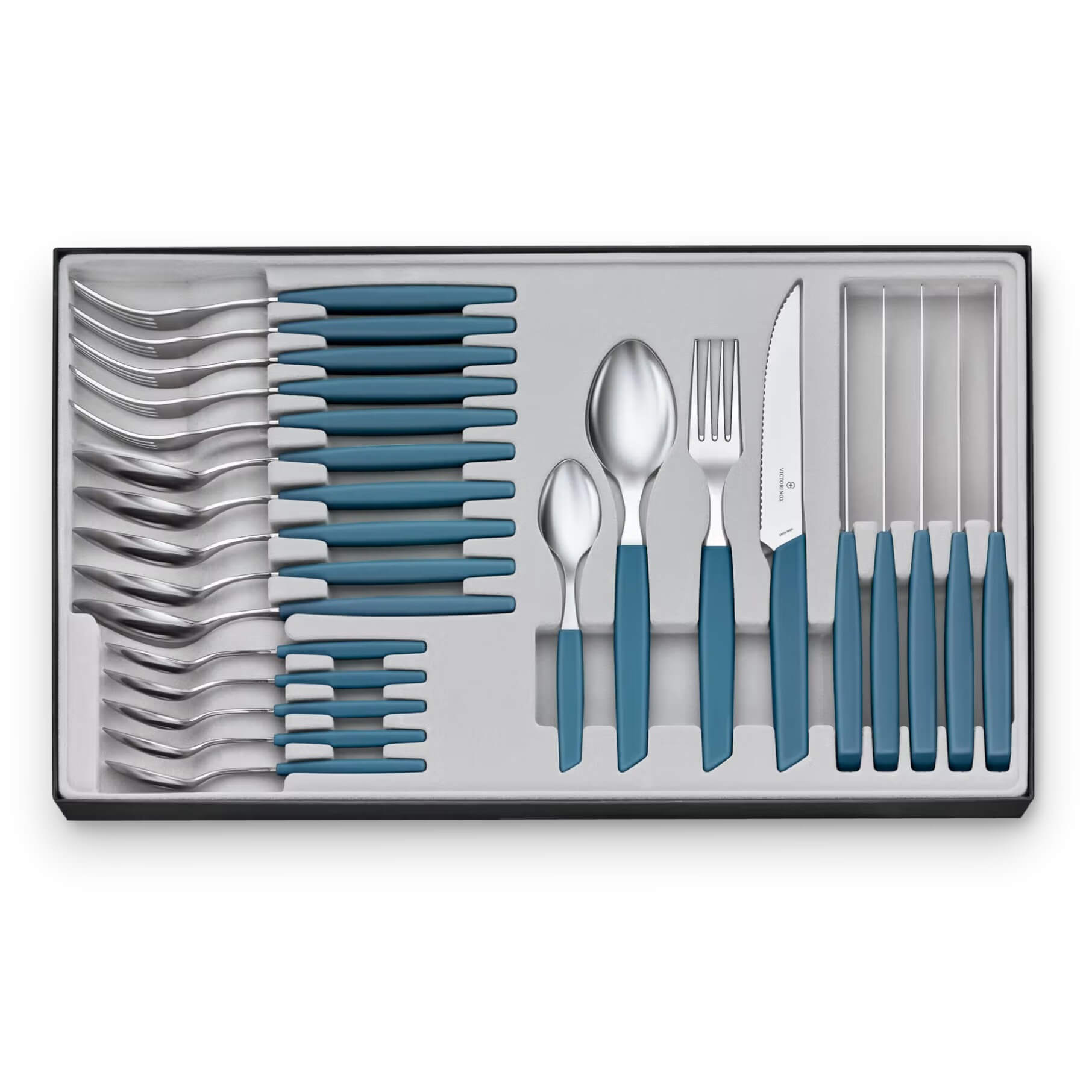 Set de cubiertos de mesa Victorinox Swiss Modern con mango azul 2...
