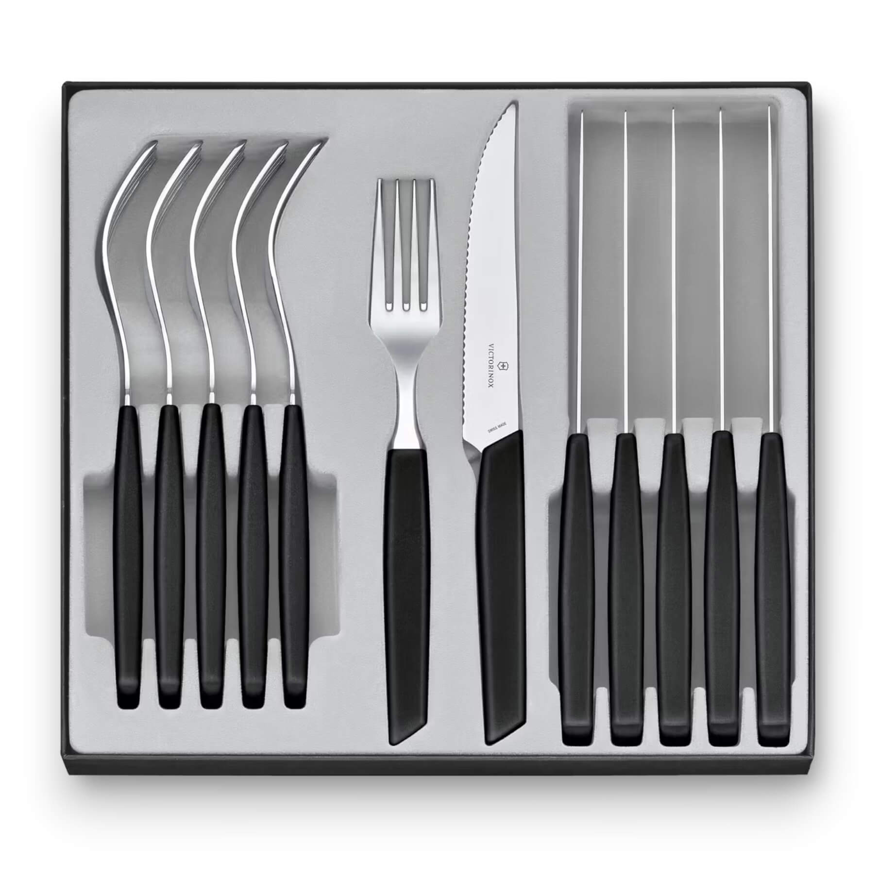 Set de cuchillos y tenedores de mesa Victorinox Swiss Modern con ...