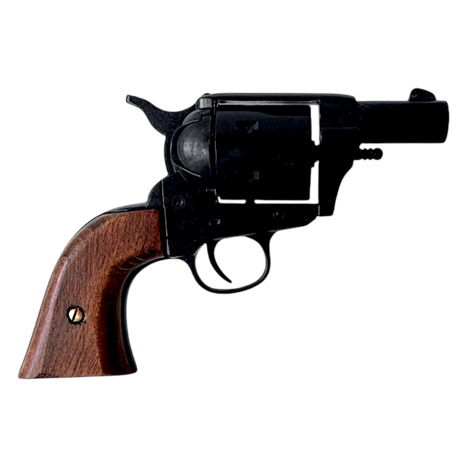 Colt Pocket USA 1873 in schwarzer Ausführung mit Holzgriff