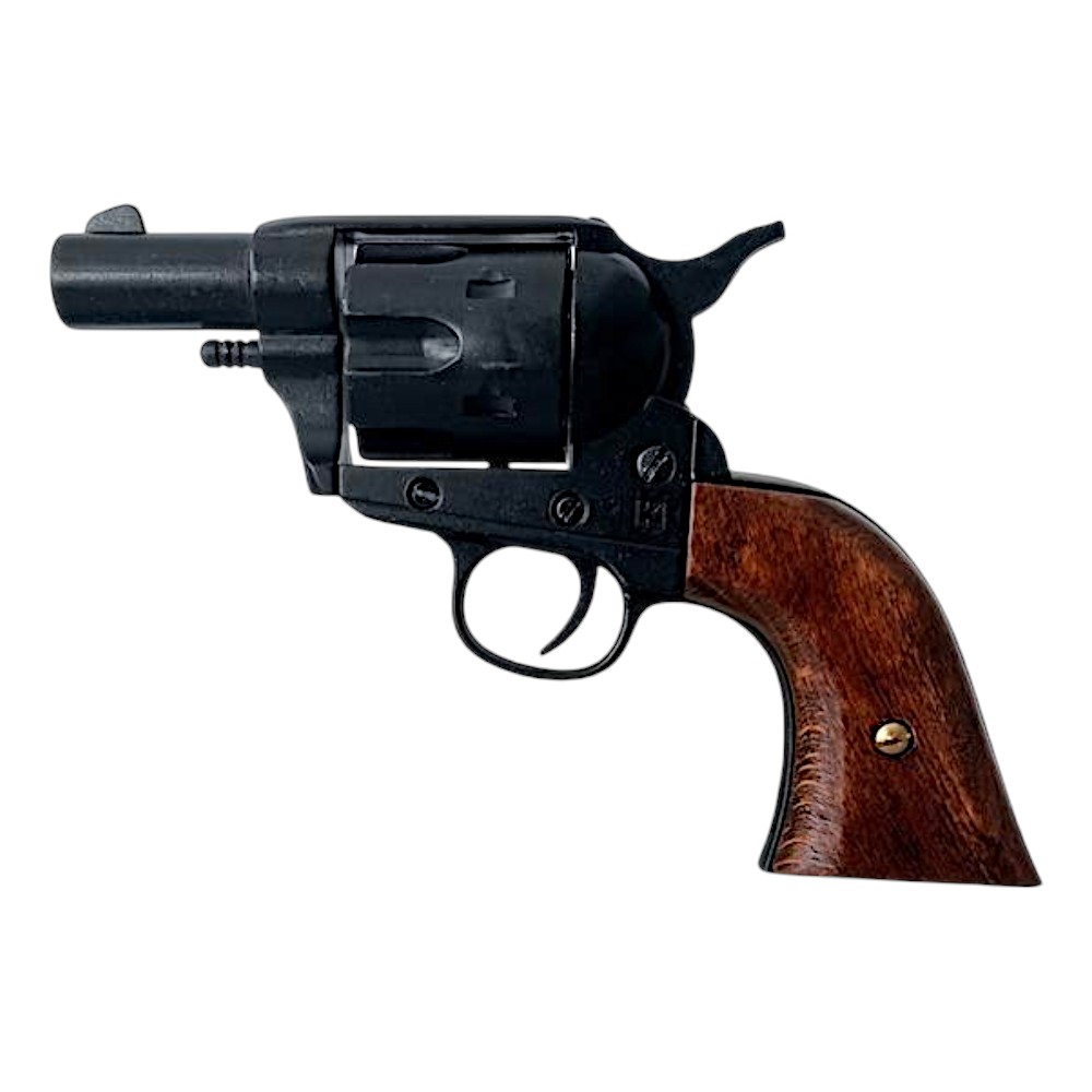 Colt Pocket USA 1873 in schwarzer Ausführung mit Holzgriff
