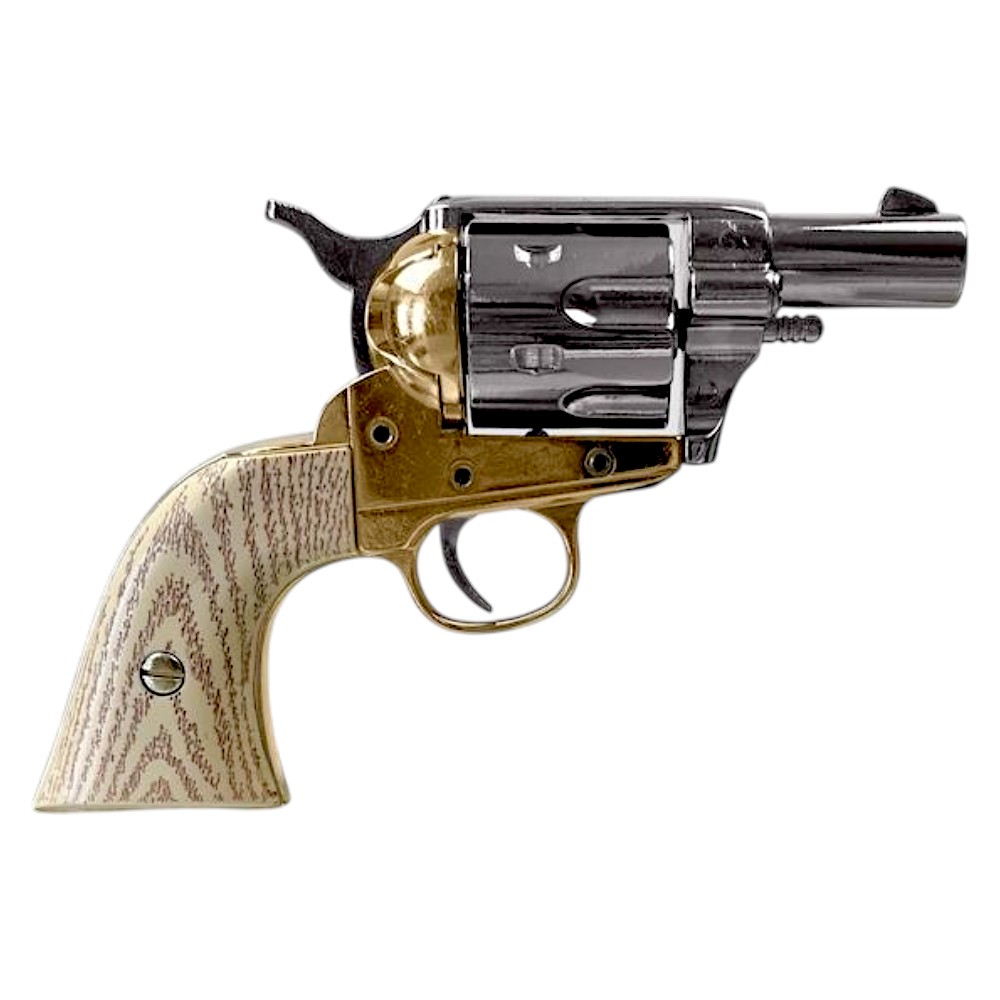 Colt Pocket USA 1873 in Elfenbein-Nickel-Optik.