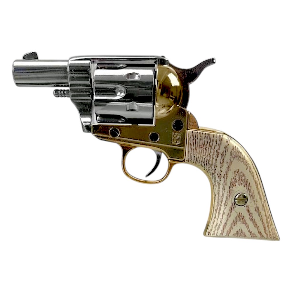 Colt Pocket USA 1873 in Elfenbein-Nickel-Optik.