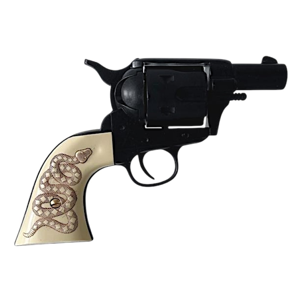 Colt Pocket USA 1873 mit schwarzer Schlangenleder-Oberfläche