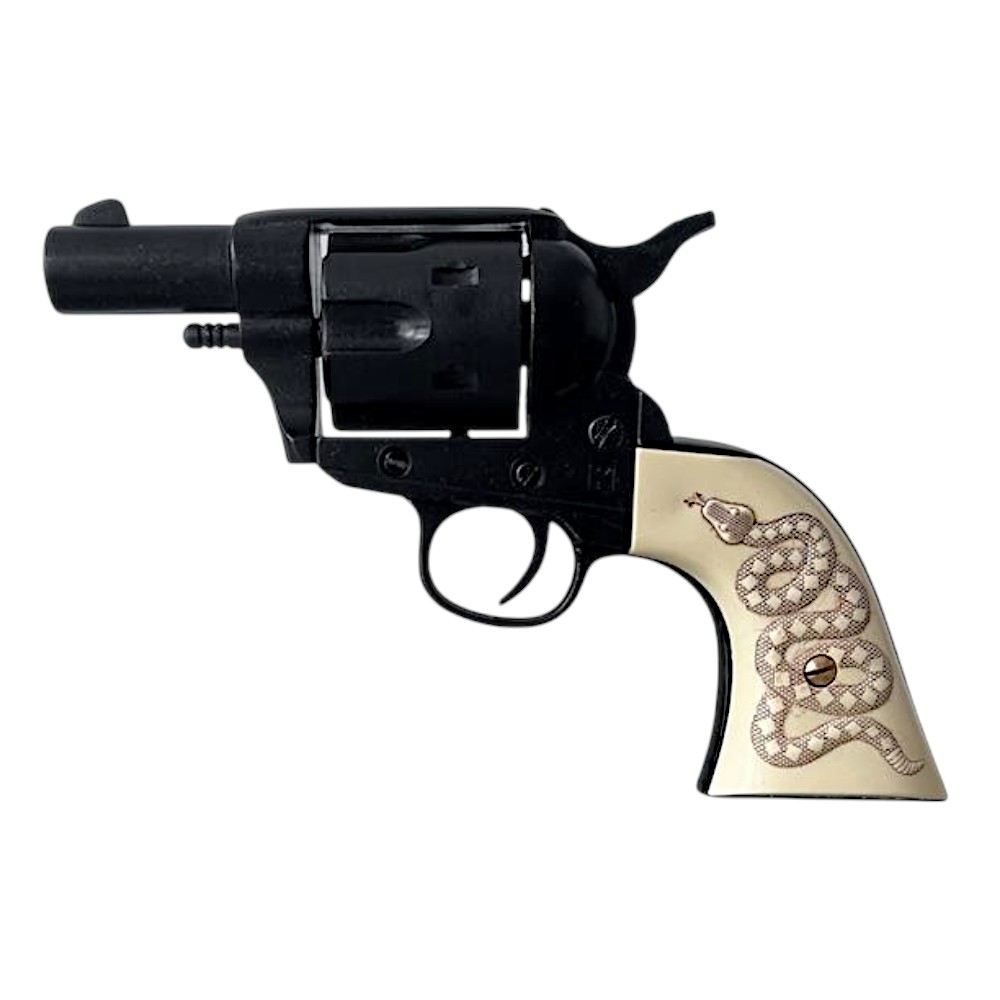 Colt Pocket USA 1873 mit schwarzer Schlangenleder-Oberfläche