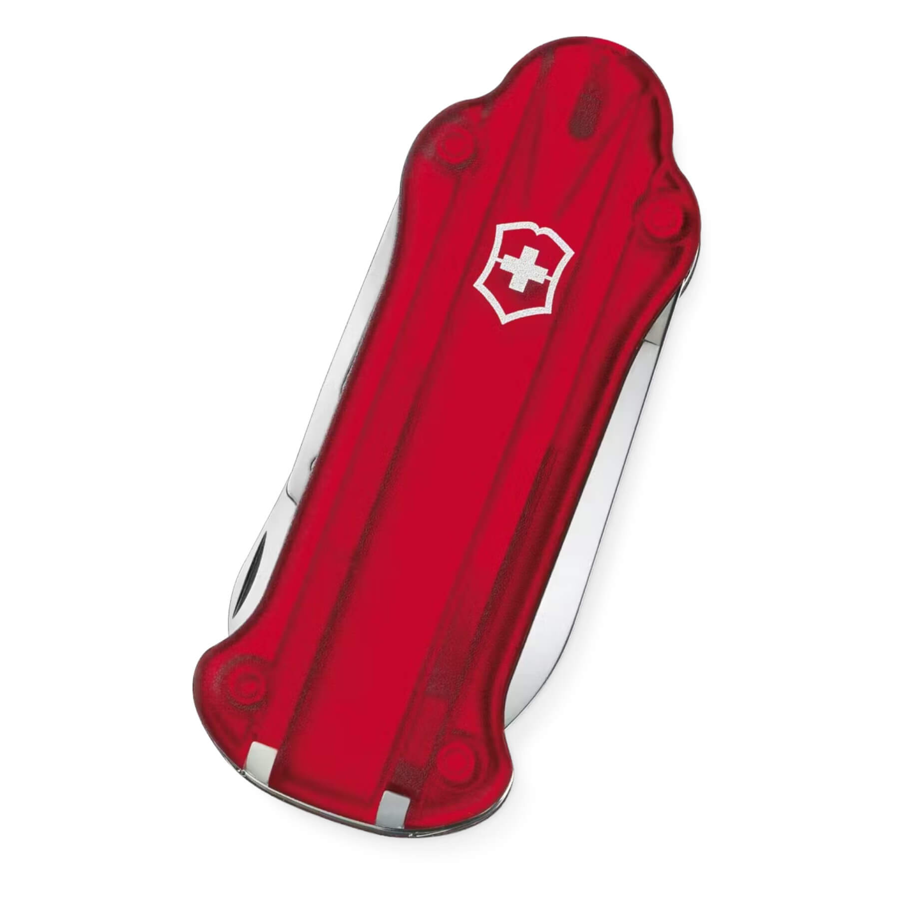 Outil de golf Victorinox rouge translucide avec 10 utilisations
