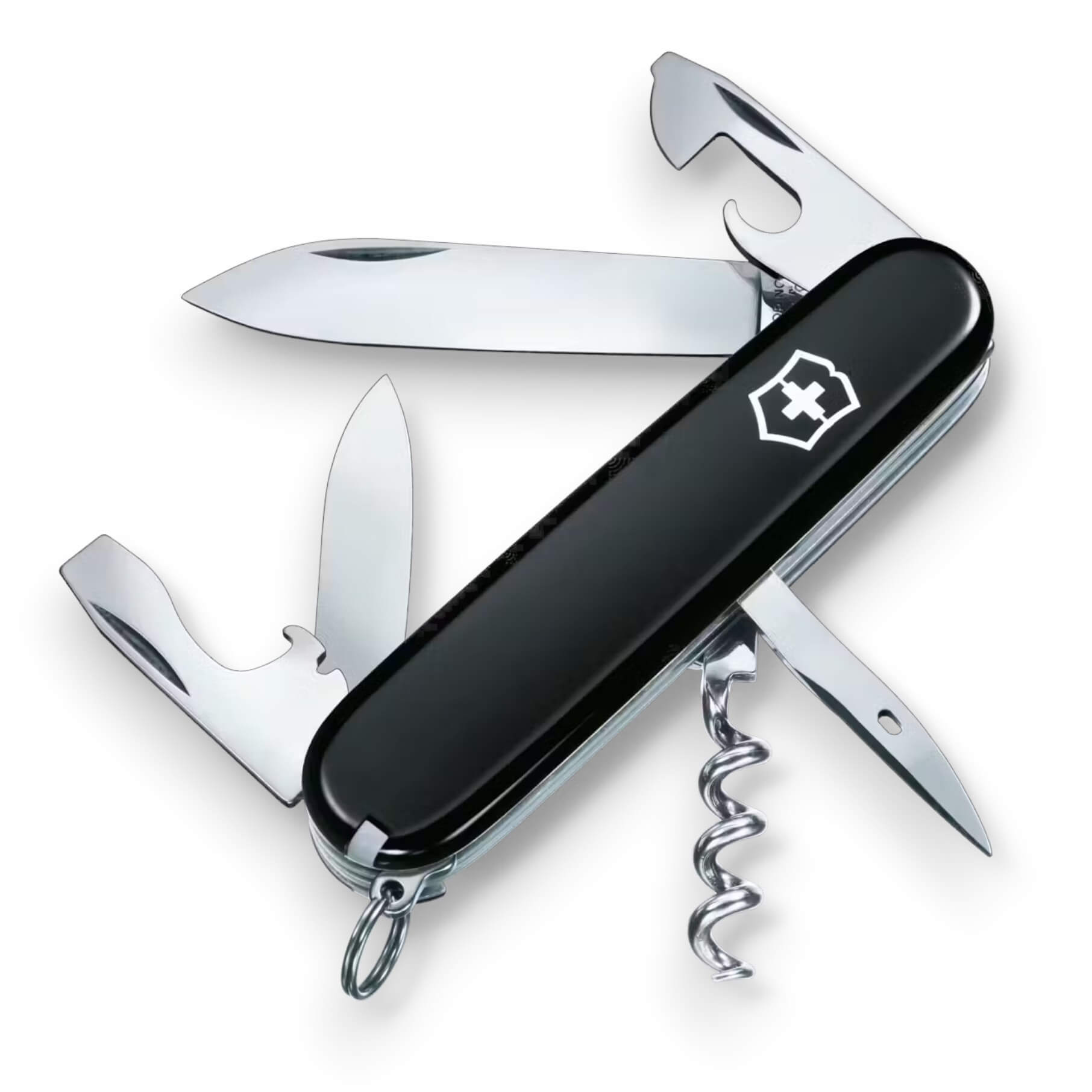 Couteau multifonction Victorinox Spartan à 12 fonctions et manche noir, sous blister