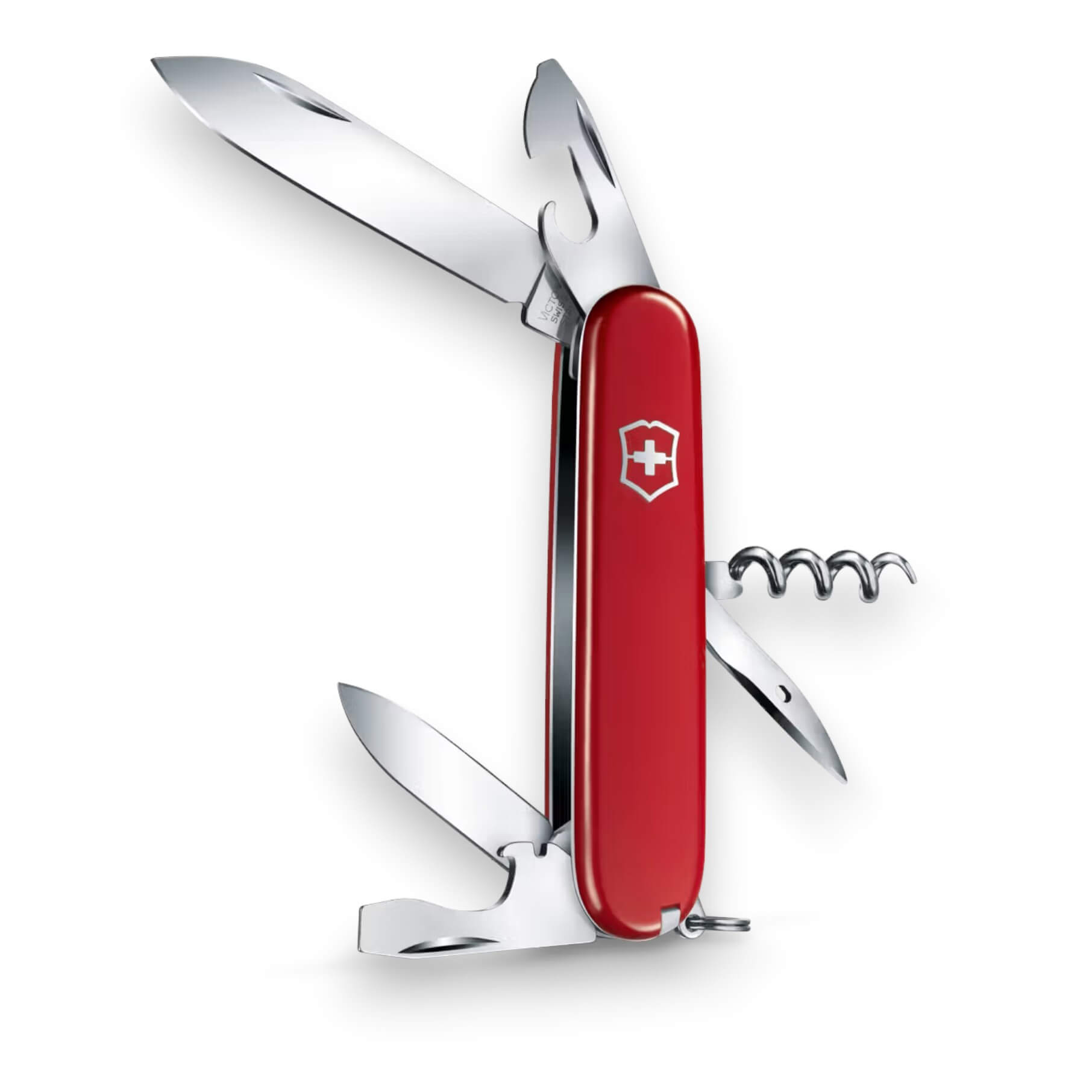 Couteau multifonction Victorinox Spartan à 12 fonctions et manche rouge, sous blister