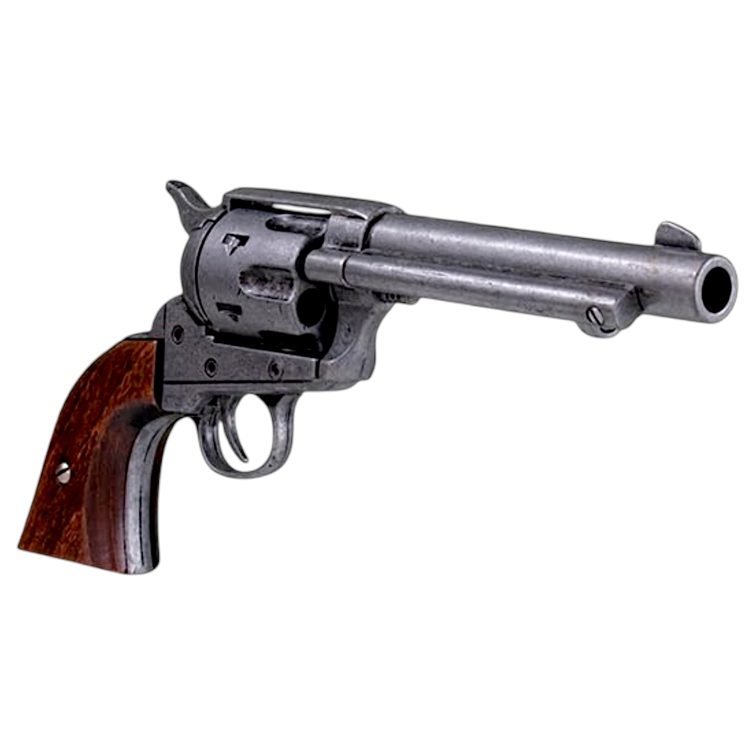 Colt Peacemaker Revolver 1873, brüniert, Holz