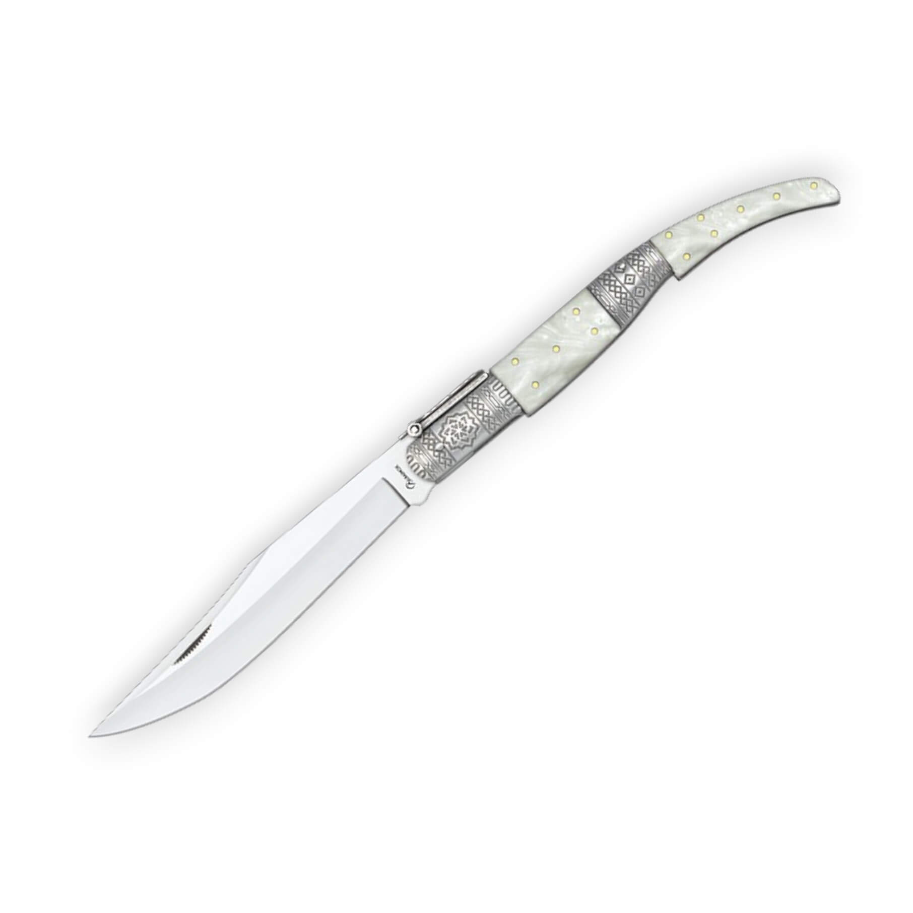 Arabisches Messer mit einer 13,5 cm langen Klinge und einem Griff...