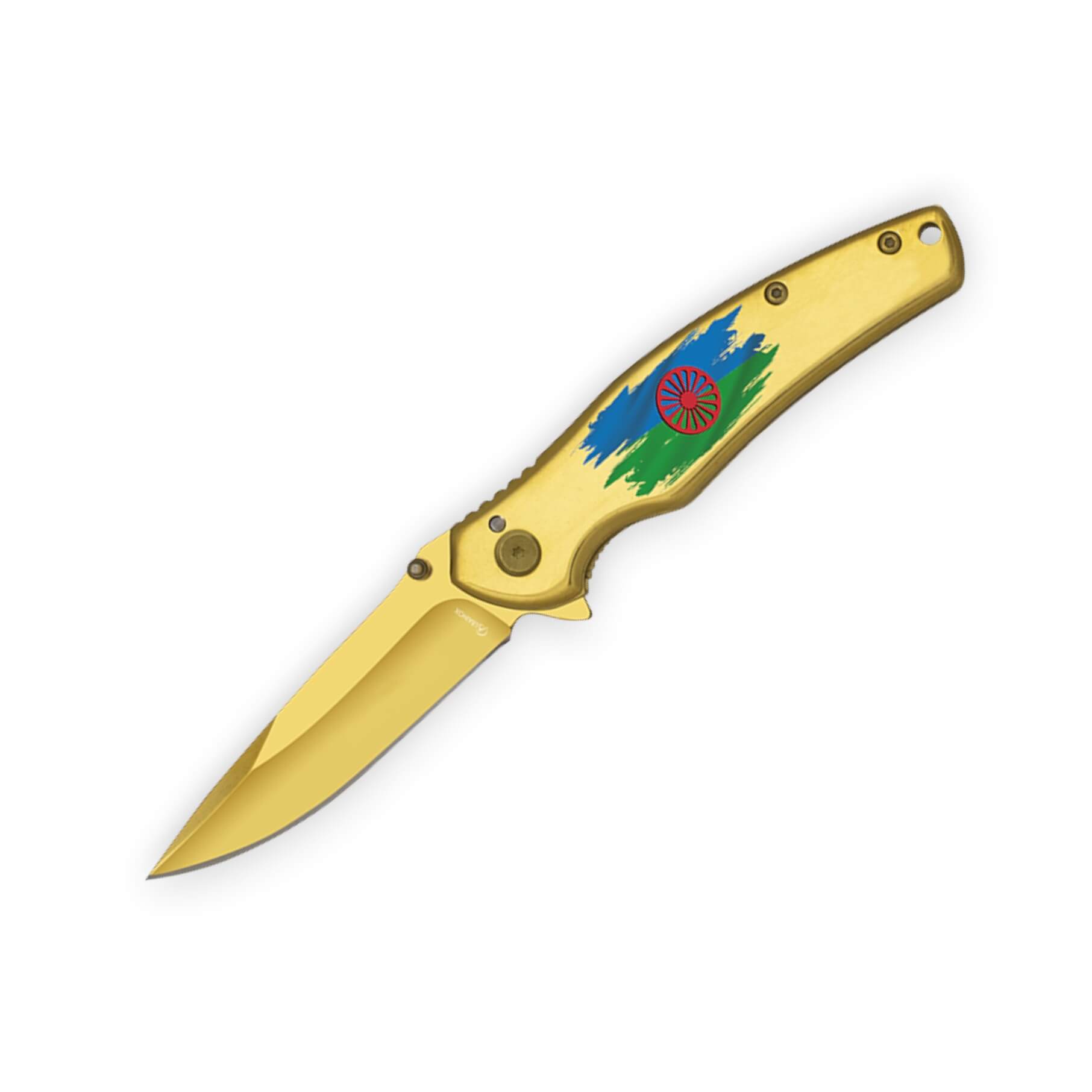 Coltello tascabile in acciaio inossidabile con placcatura in tita...