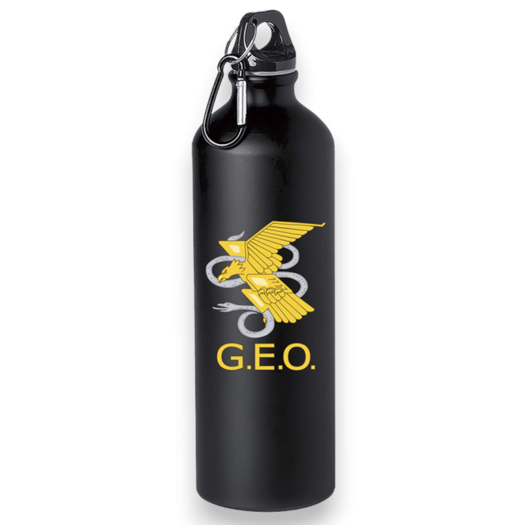 Tanica G.E.O. in alluminio nero con capacità di 800 ml