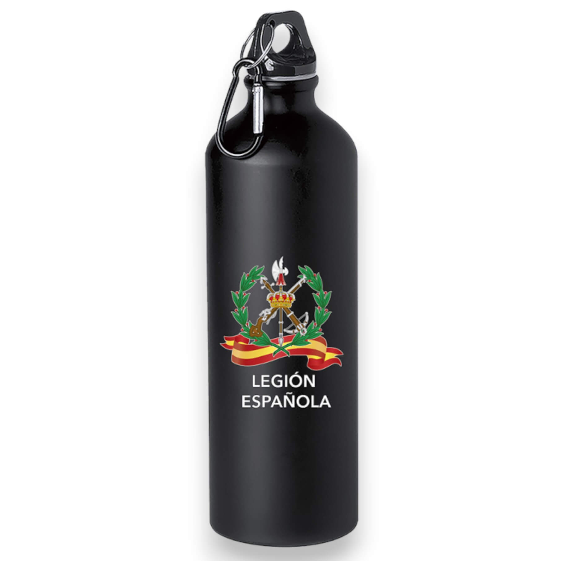 Tanica Legión in alluminio nero con capacità di 800 ml