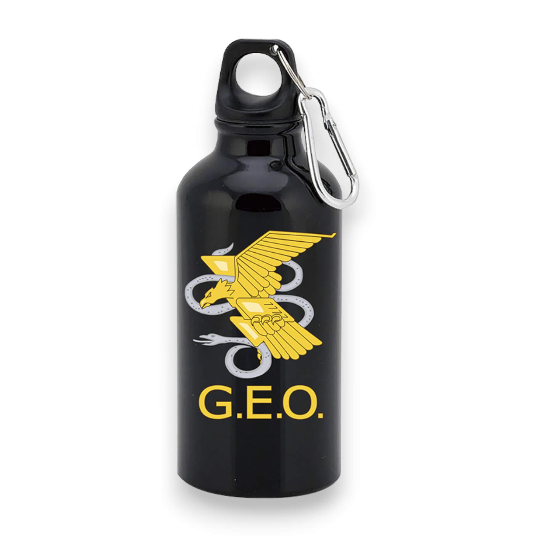 Tanica G.E.O. in alluminio nero con capacità di 400 ml