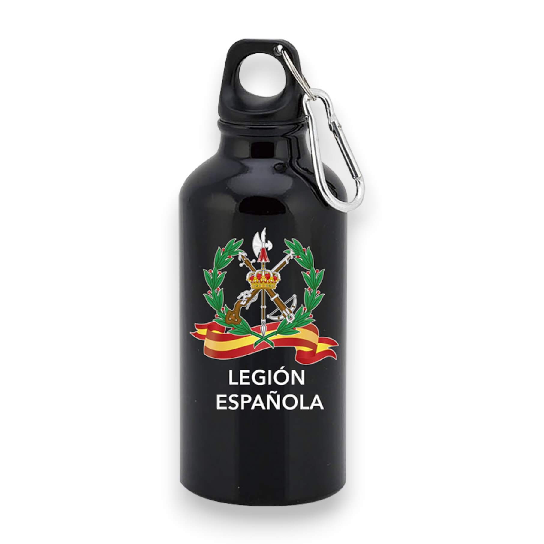 Tanica Legión in alluminio nero con capacità di 400 ml