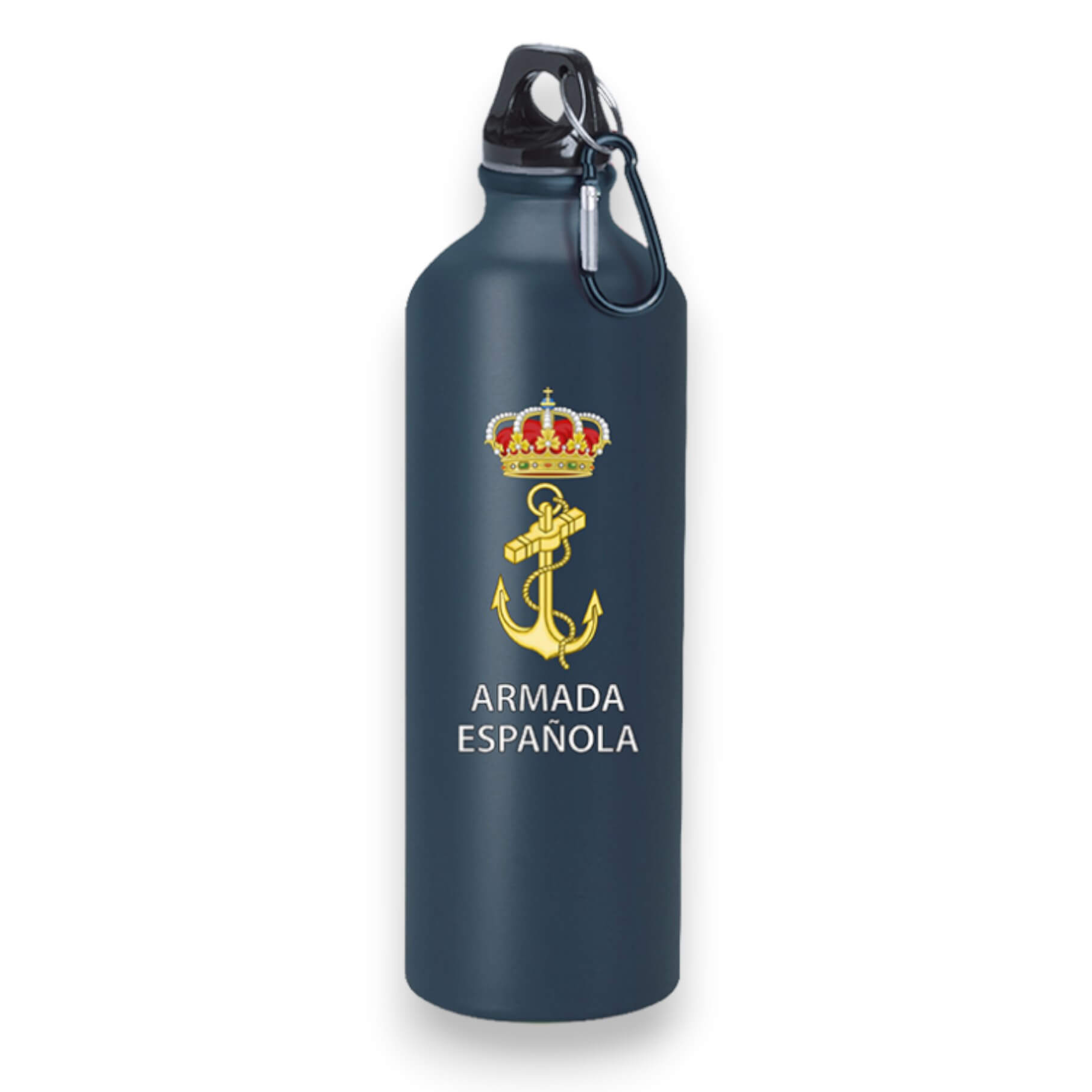 Borraccia in alluminio blu navy con design della Marina spagnola,...