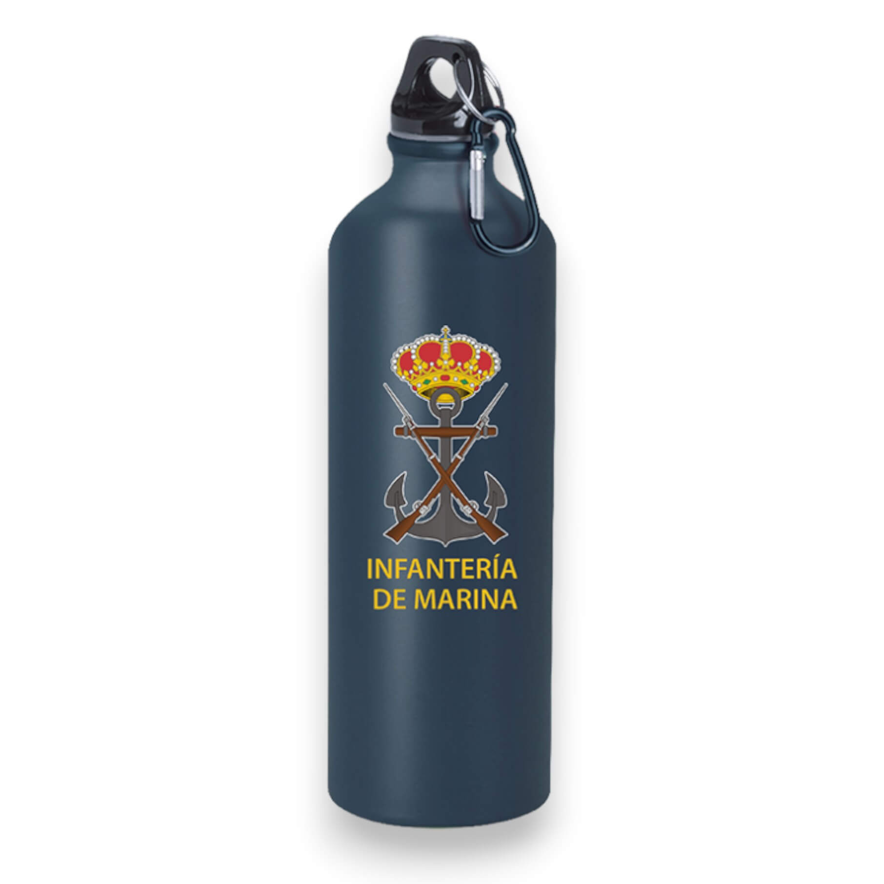 Tanica in alluminio blu navy con design dei Marine Corps, capacit...