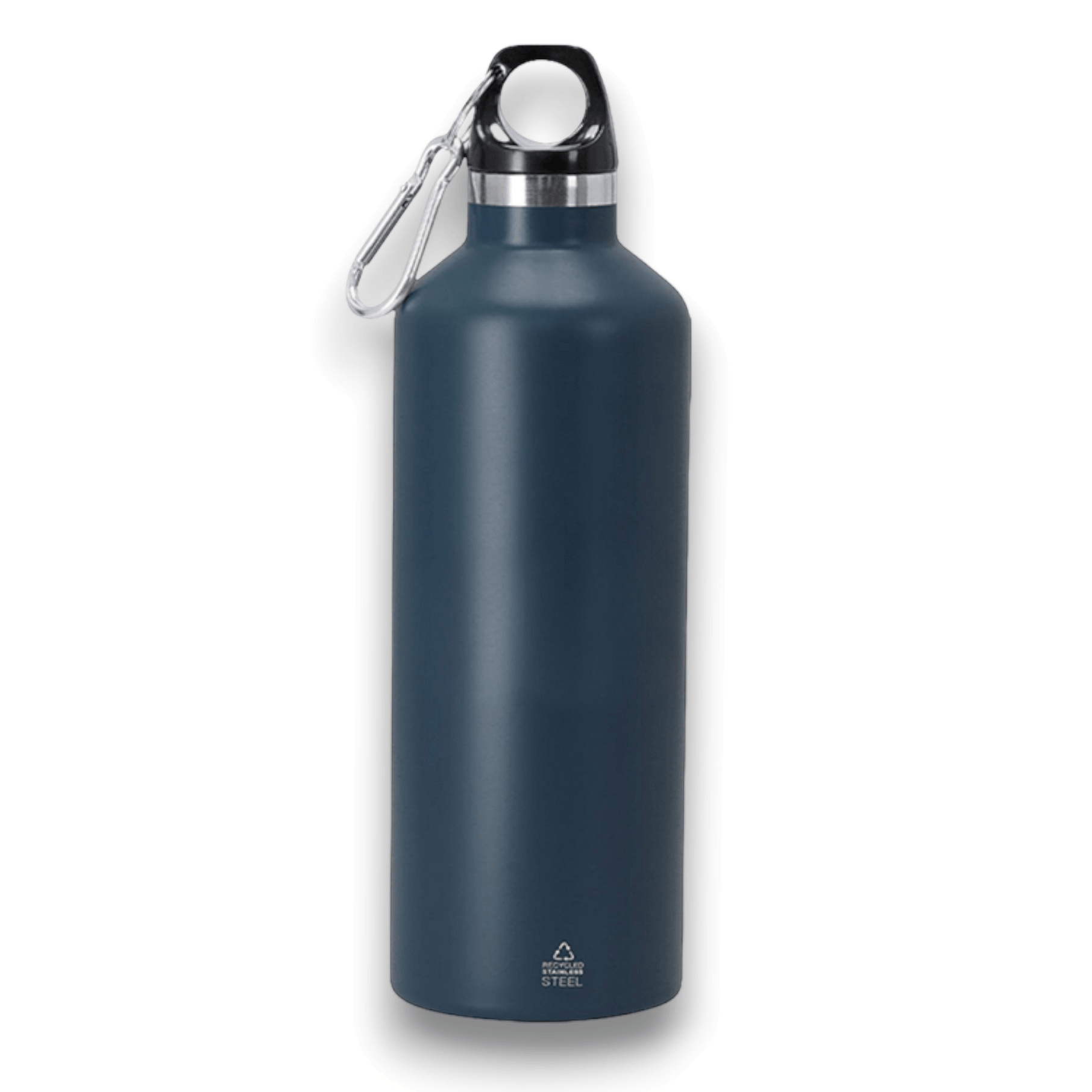 Navy blue steel jerrycan with a capacity of 500 ml