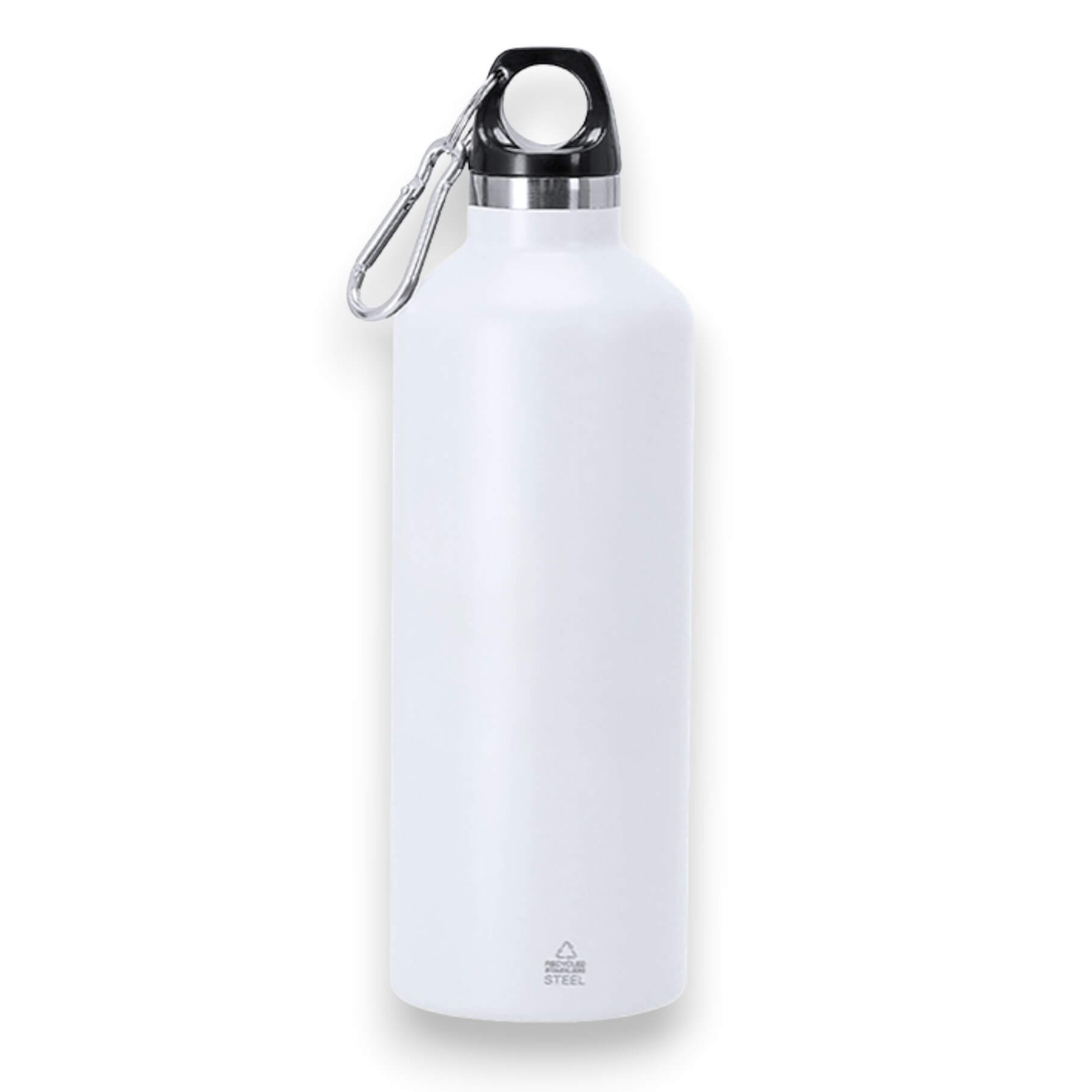 White steel jerrycan with a capacity of 500 ml