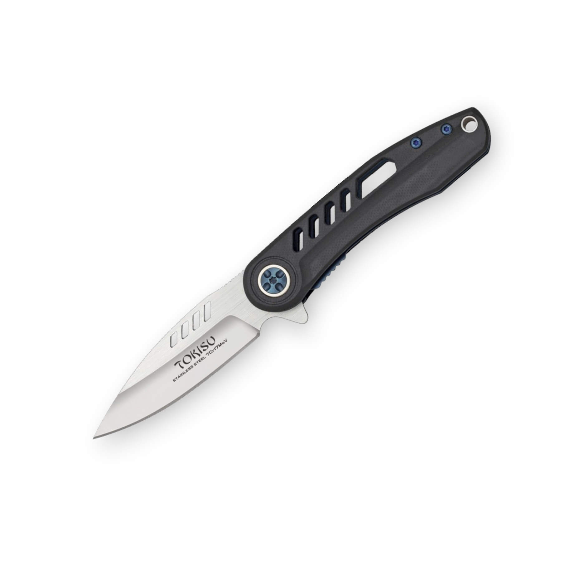 Navaja Tokisu con hoja de 7.3 cm de acero inox y mango de G10 neg...