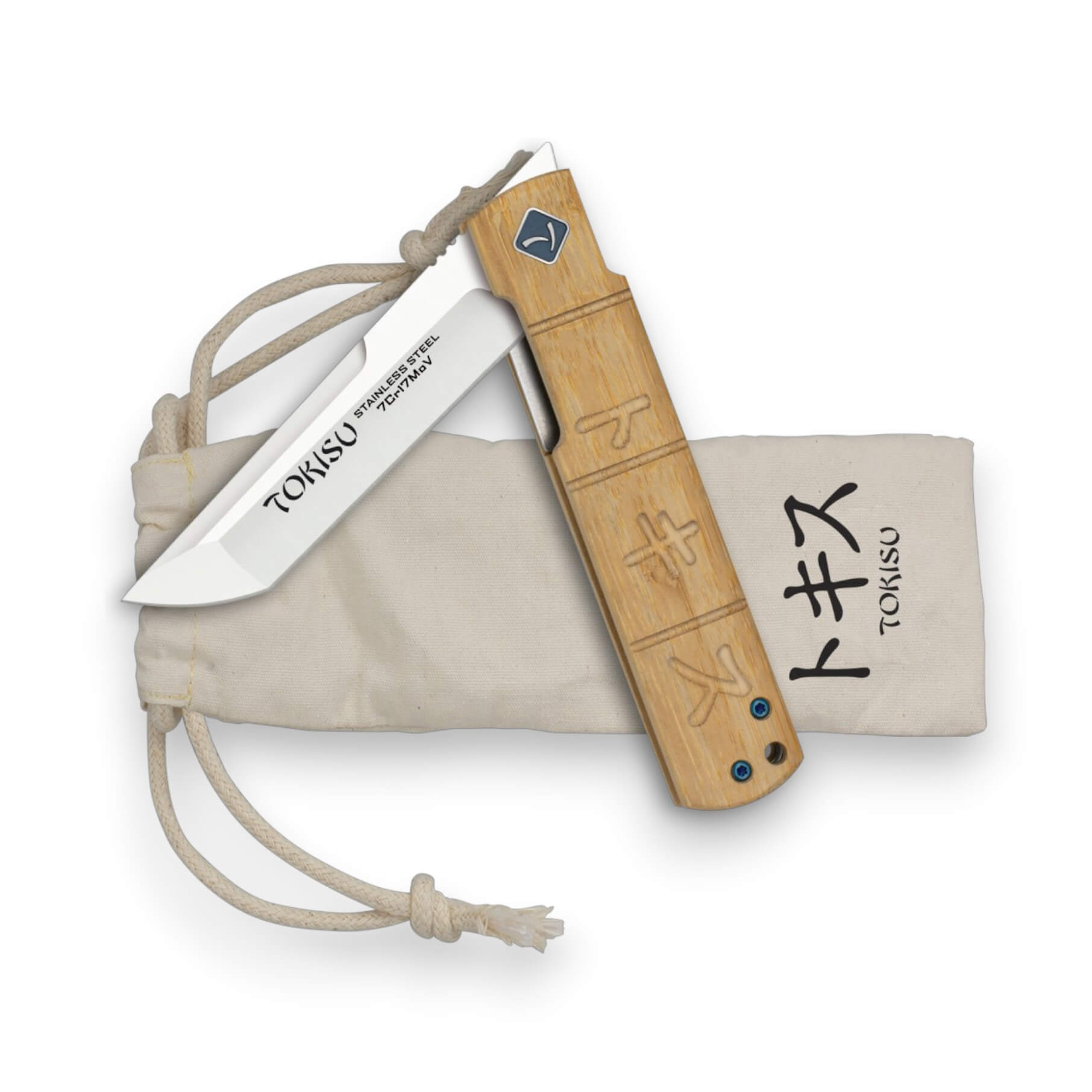 Navaja japonesa Tokisu con hoja de 8.9 cm de acero inox y mango d...