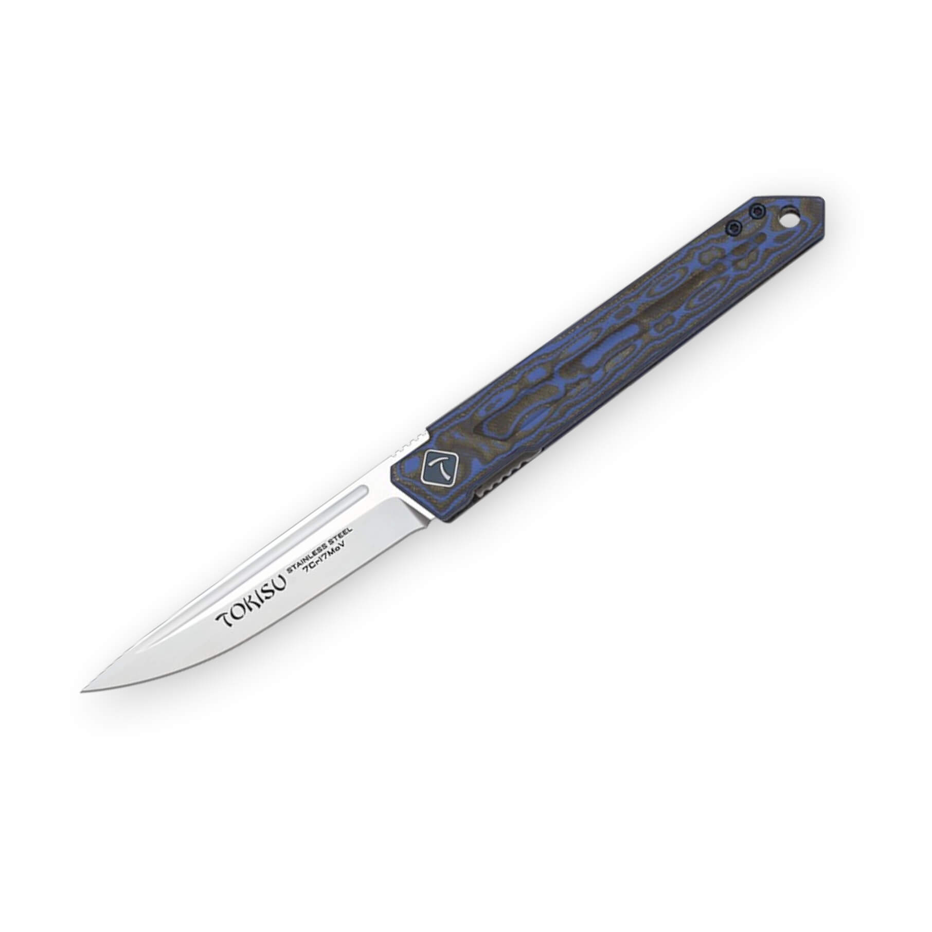 Navaja japonesa Tokisu con hoja recta de 8.8 cm de acero inox y m...