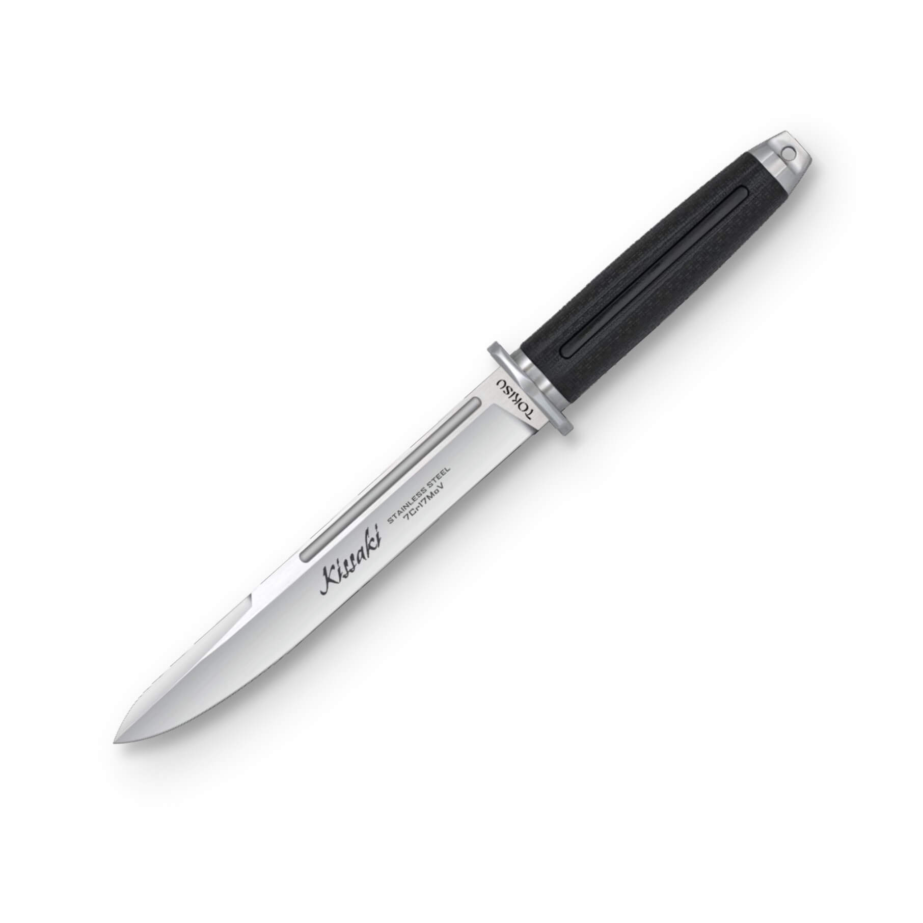 Cuchillo Tokisu con hoja recta de 19.4 cm de acero inox y mango d...