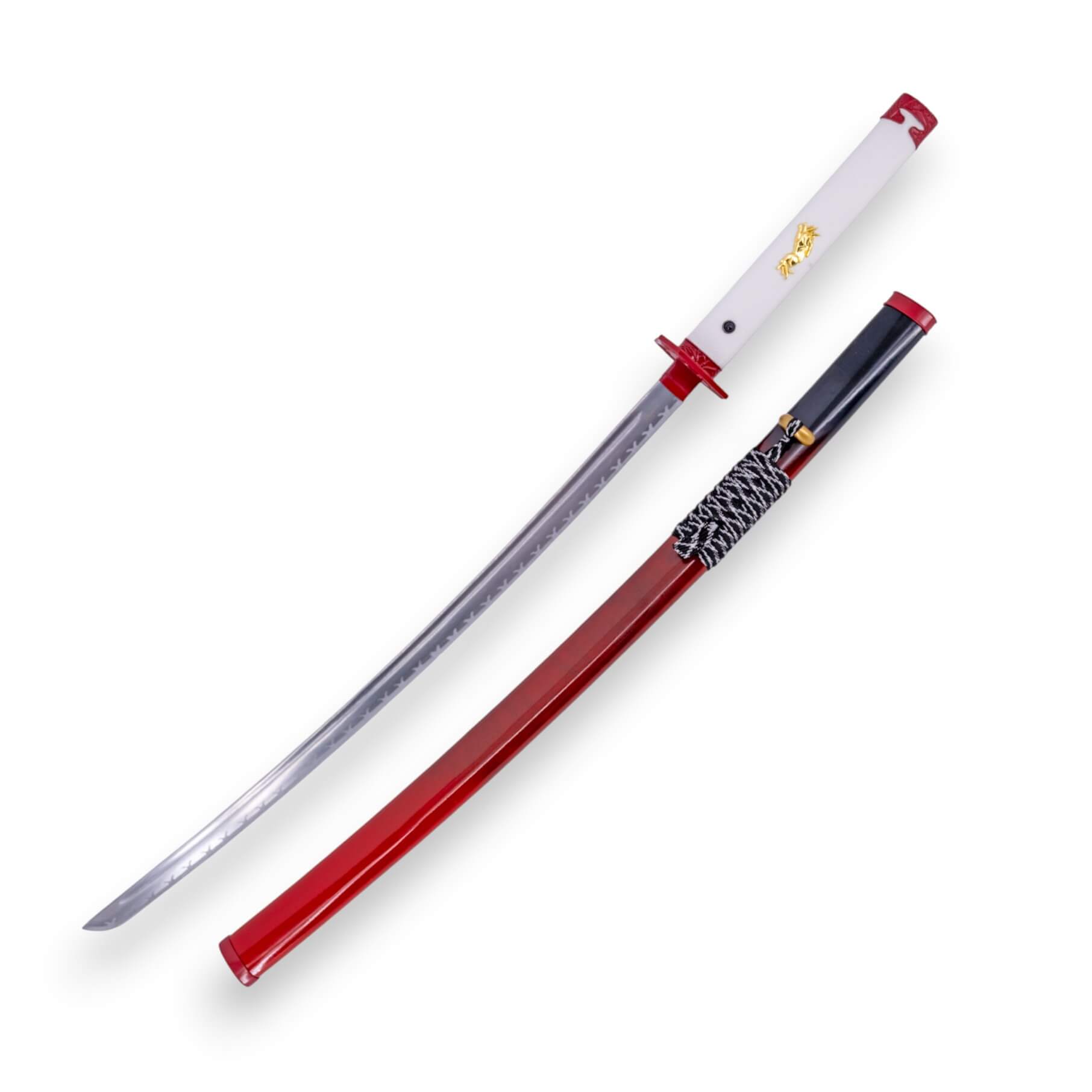 Katana Ghost of Yotei roja y blanca de 102 cm