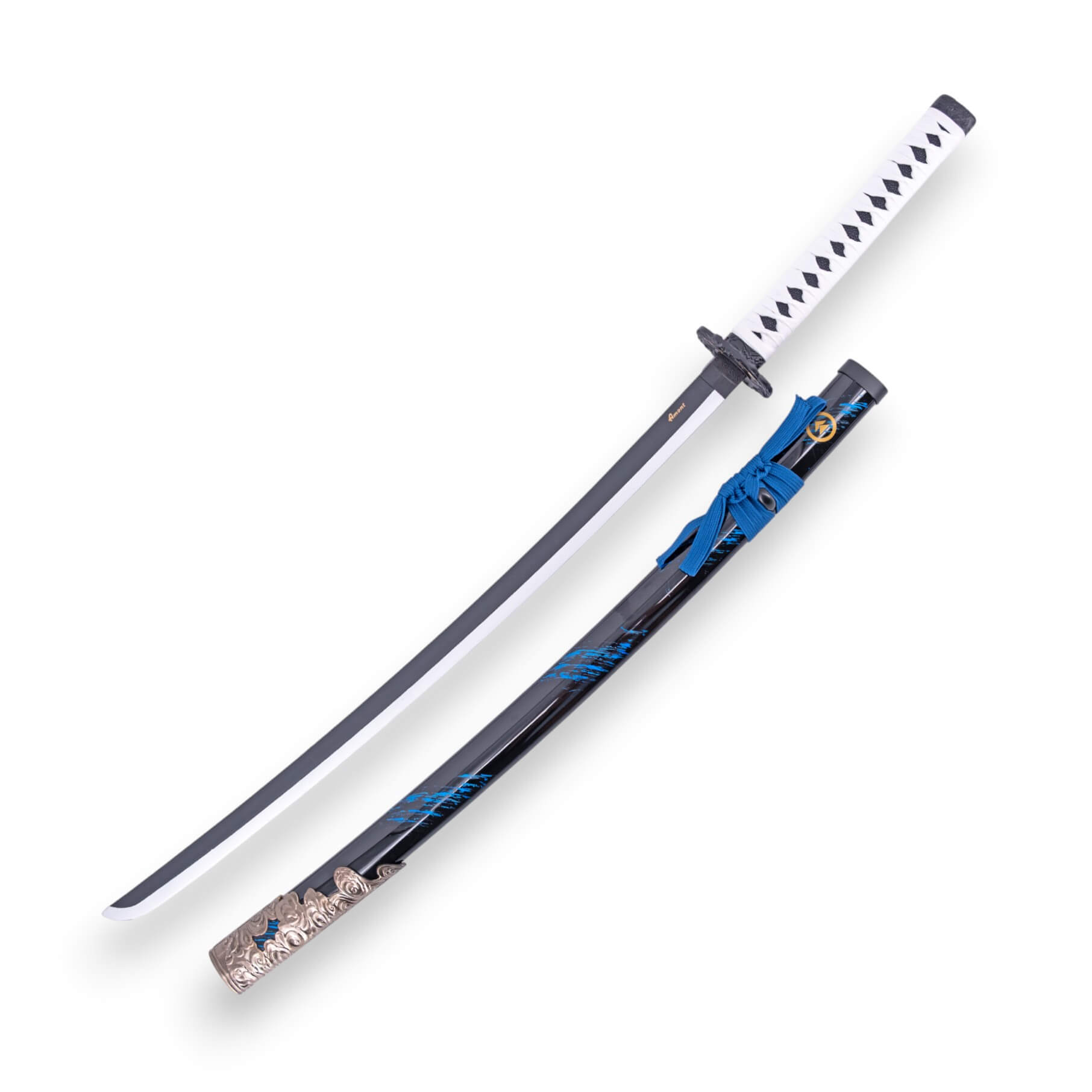 Katana Ghost of Tsushima de 102 cm con vaina Negra con detalles a...