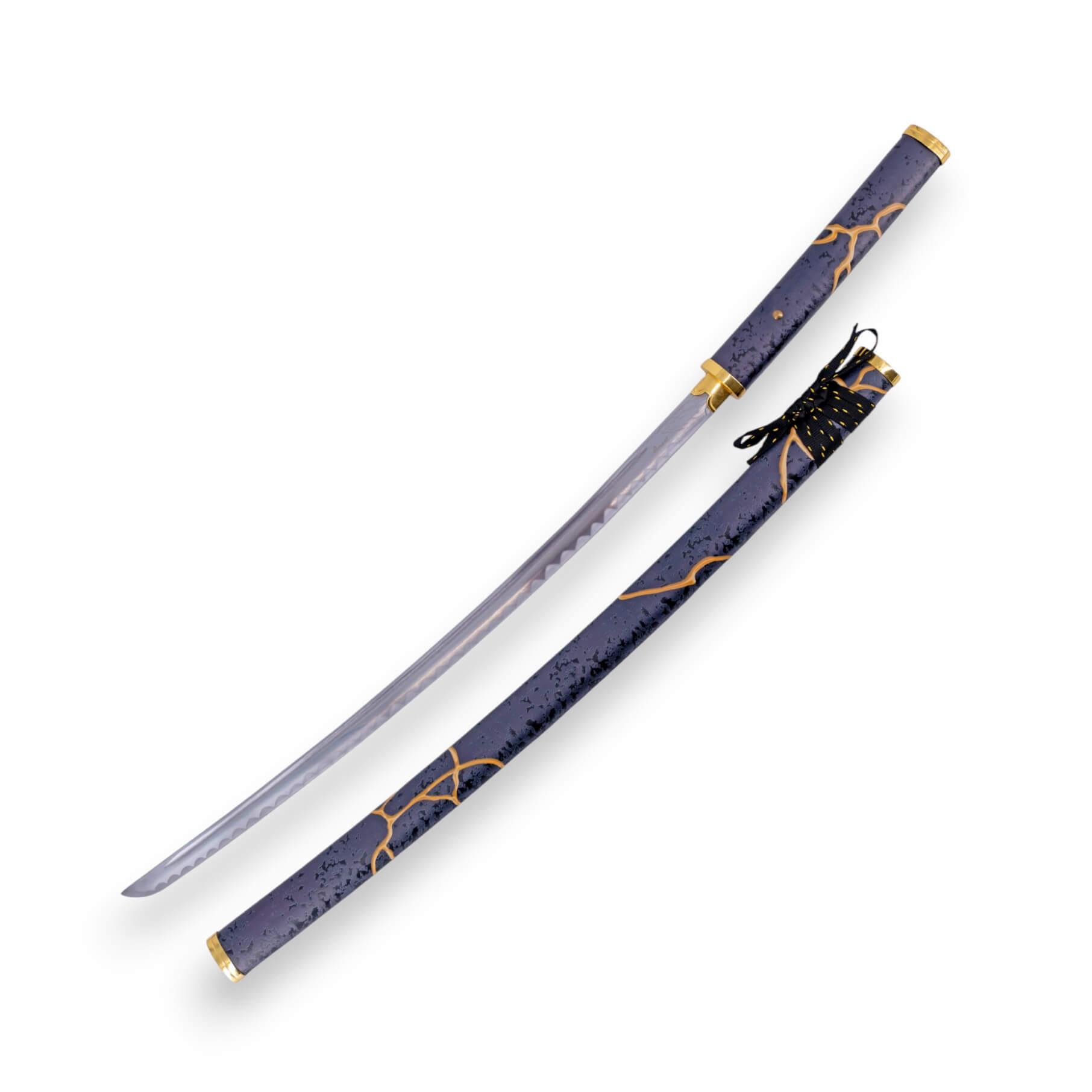 Shirasaya Ghost of Yotei de 102 cm con vaina negra con detalles e...