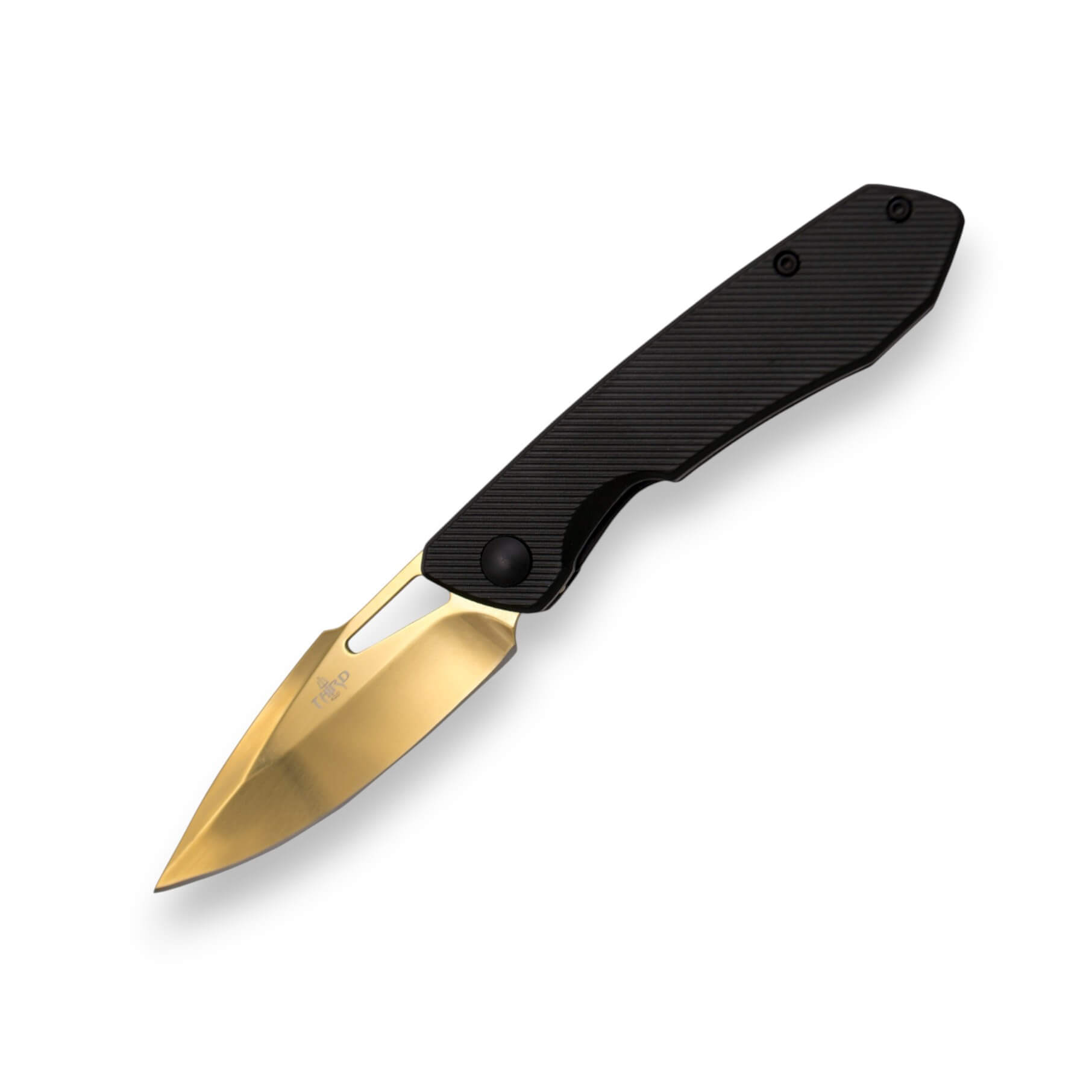 Taktisches Klappmesser mit schwarzem Aluminiumgriff und 7 cm lang...