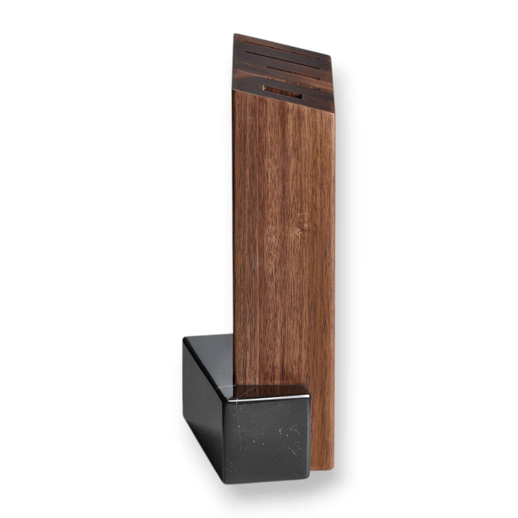 Bloc à couteaux Arcos en bois d'acacia et marbre noir 190 x 101 x 260 mm