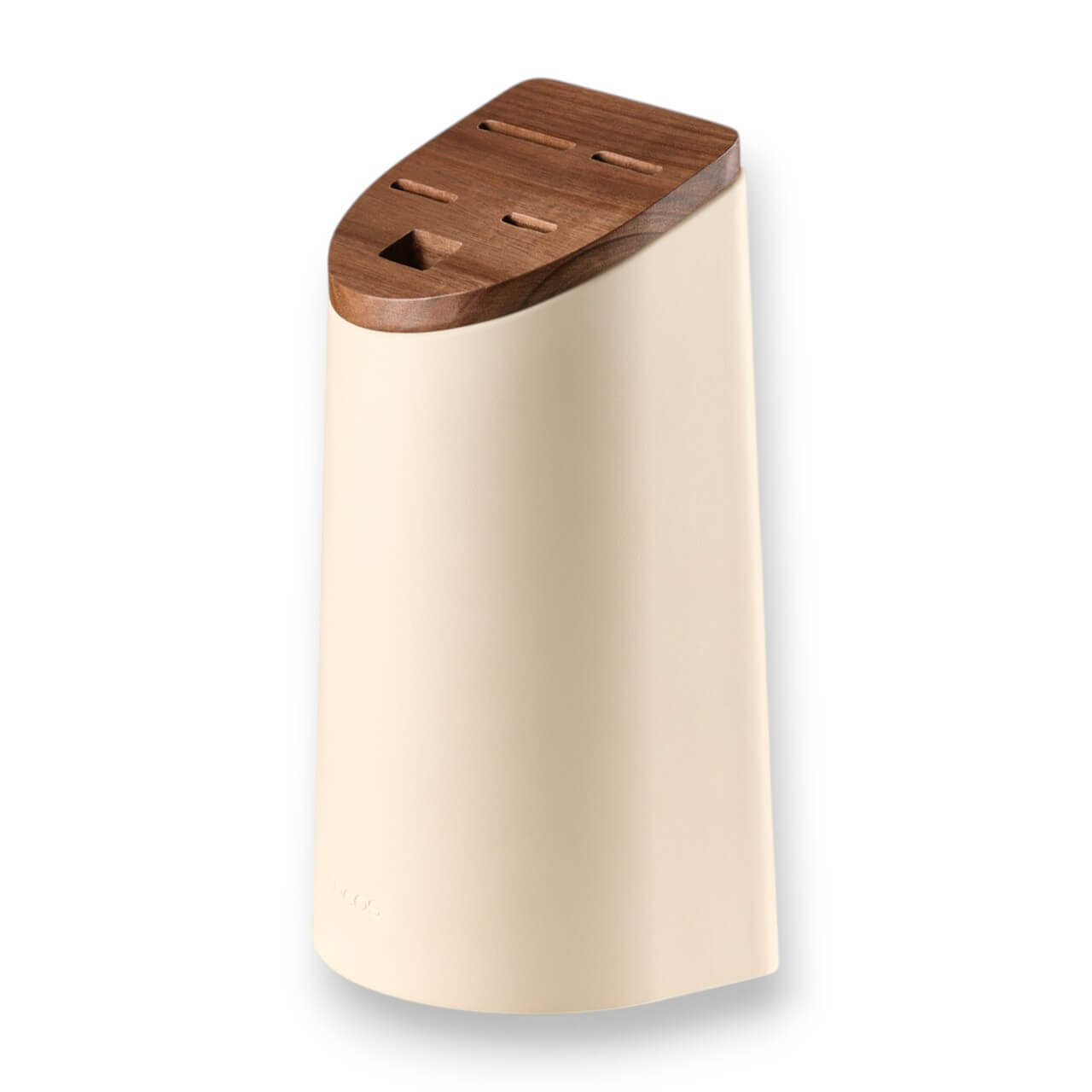 Bloc à couteaux Arcos beige avec couvercle en bois d'acacia