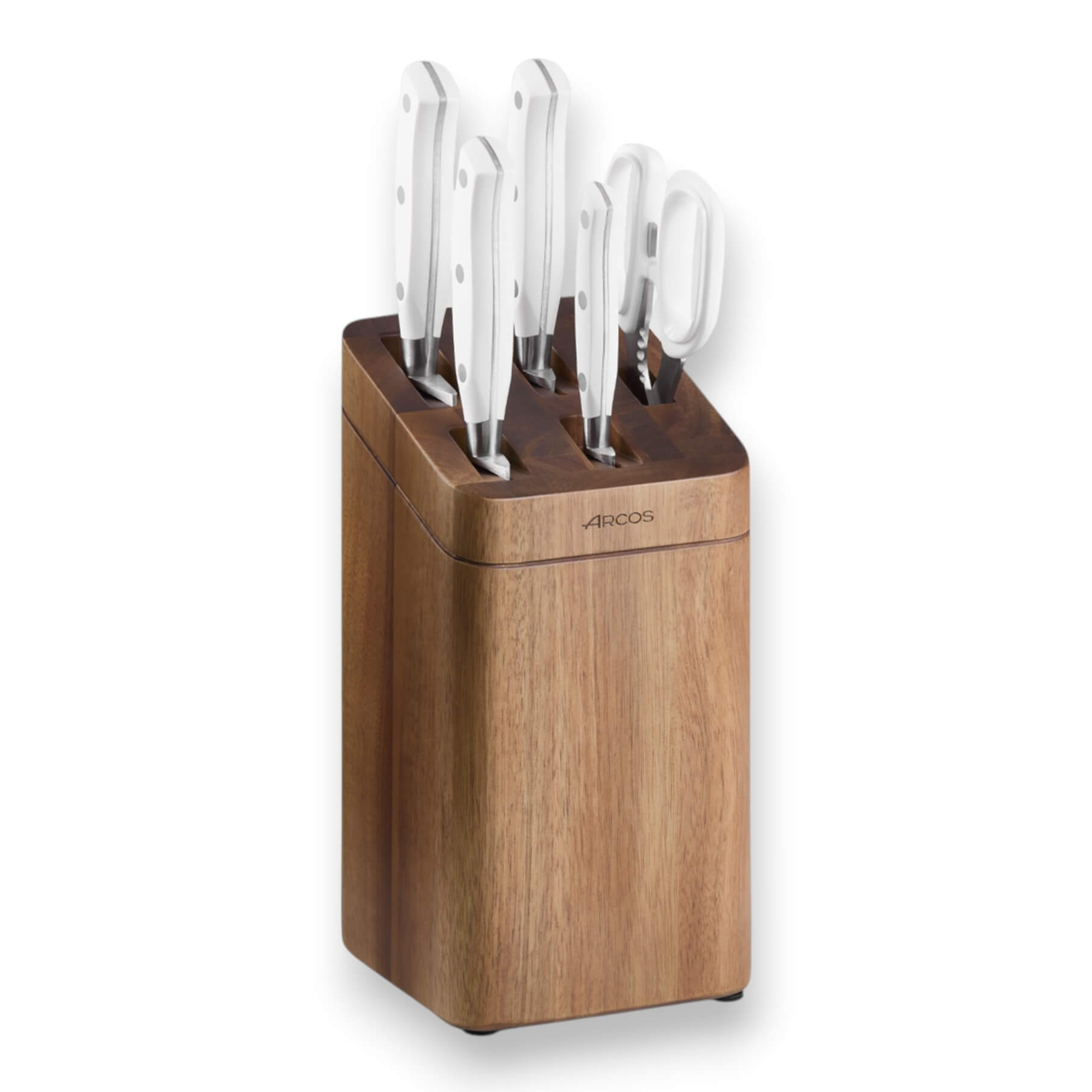 Set de cuisine Arcos série Riviera Blanc : 4 couteaux + ciseaux +...