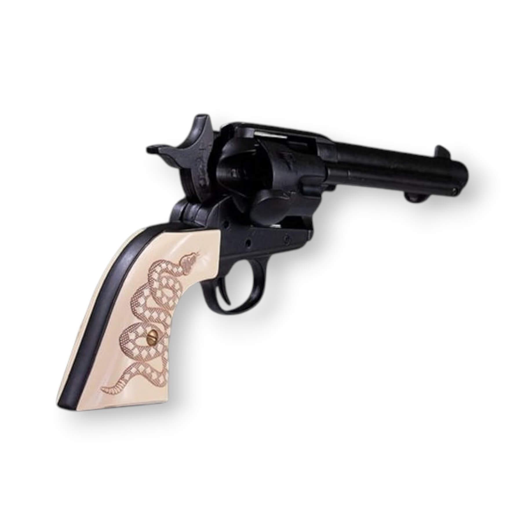Replik-Revolver Peacemaker Colt 45 5,5" USA 1873, schwarz mit Schlangenmotiv
