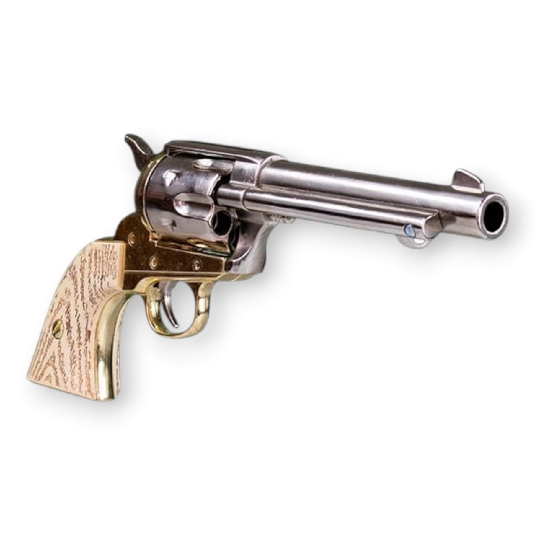 Replik-Revolver Peacemaker Colt 45 5,5" USA 1873, vernickelt, mit...