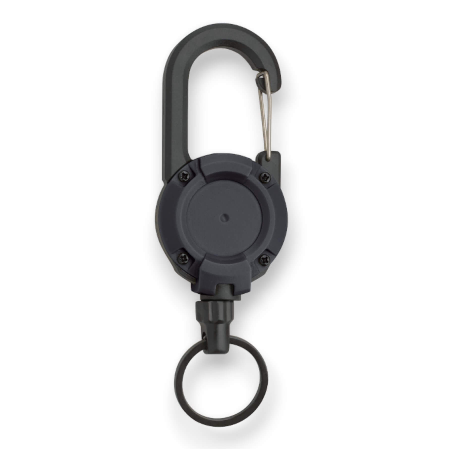 Mousqueton porte-clés extensible 55 cm, noir