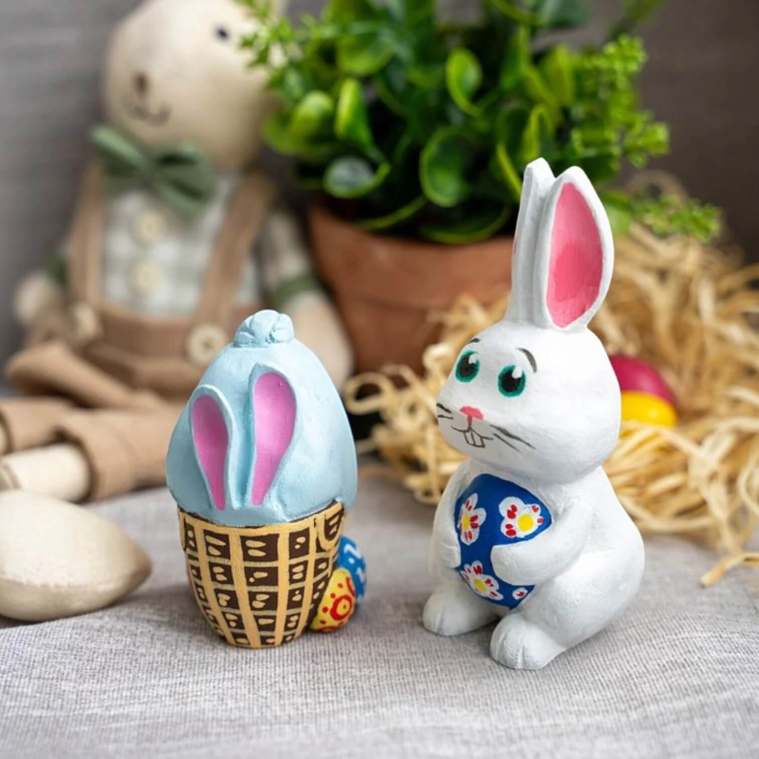 BeaverCraft Holzschnitz-Set „Hoppy Bunnies“