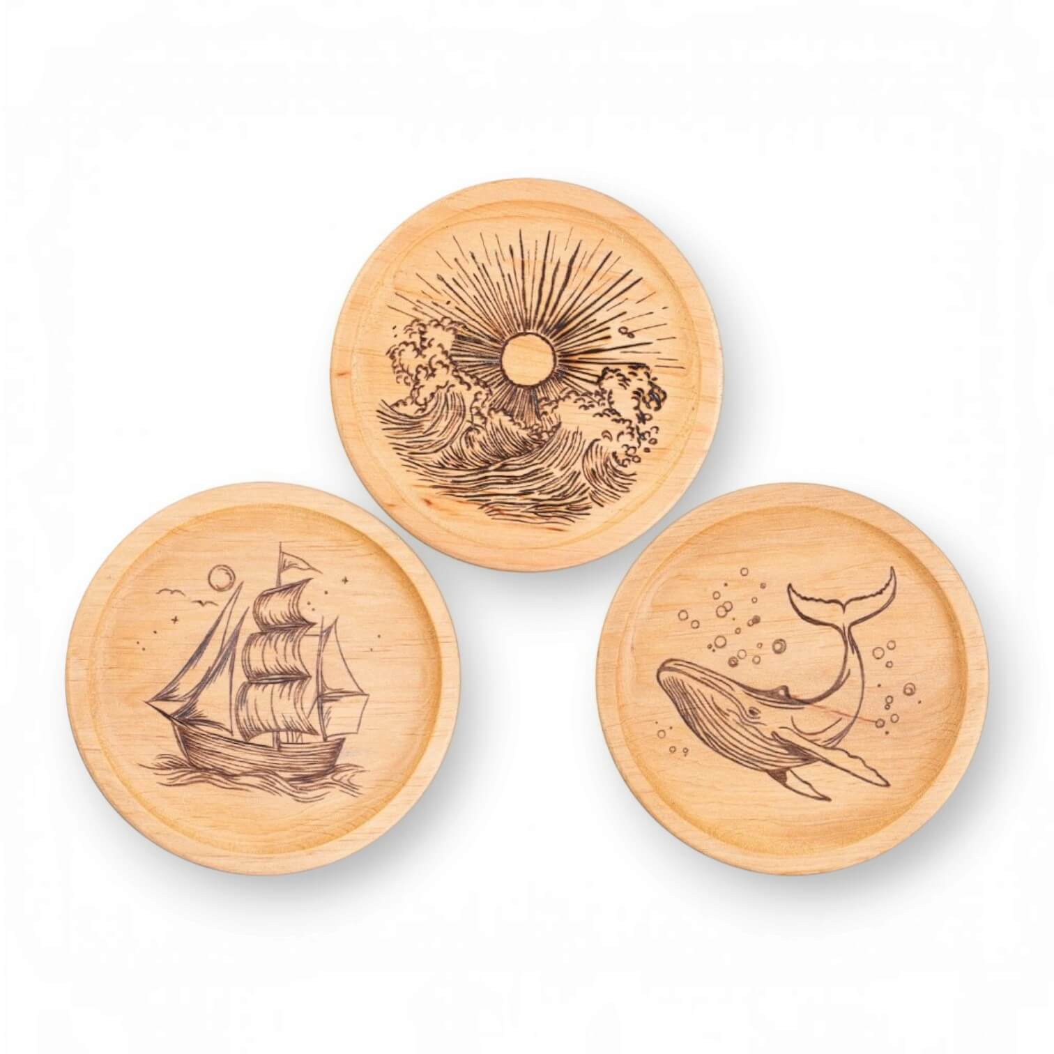 BeaverCraft Brandmalerei-Set für Holzuntersetzer